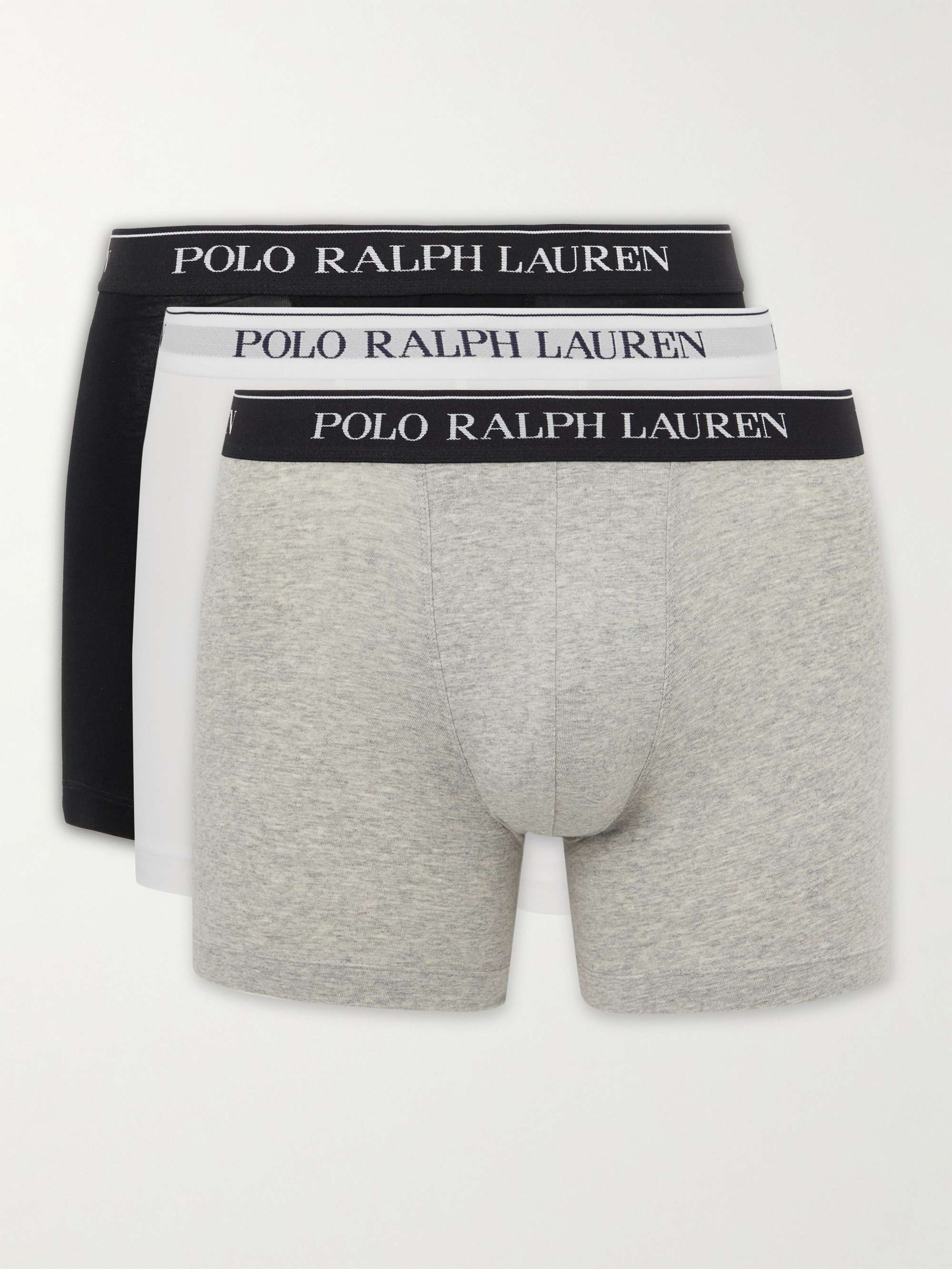 POLO RALPH LAUREN Three-Packs Stretch-Cotton Boxer Briefs | MR PORTER