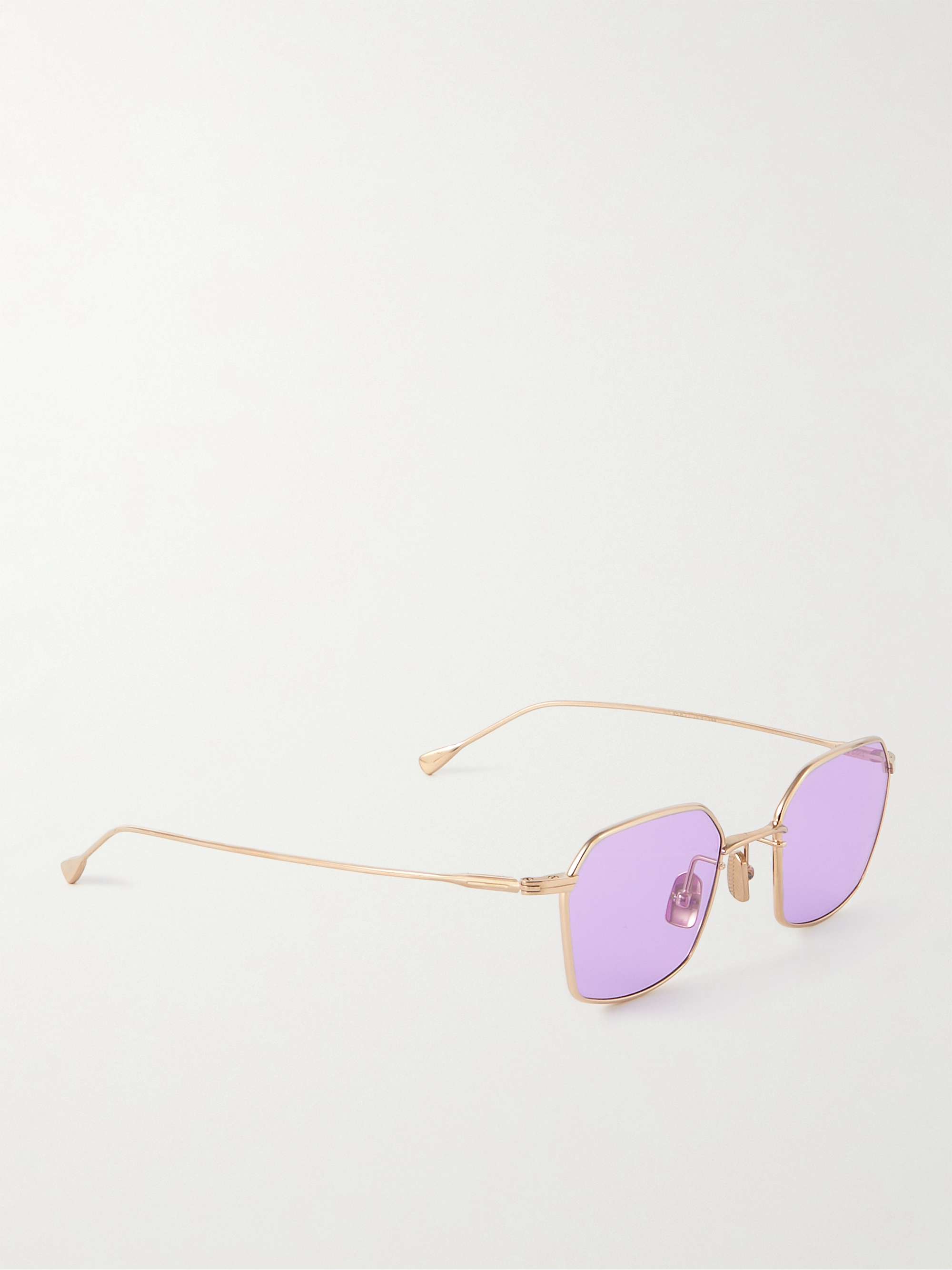 NATIVE SONS Chino Hexagonal-Frame Gold-Plated Sunglasses | MR PORTER
