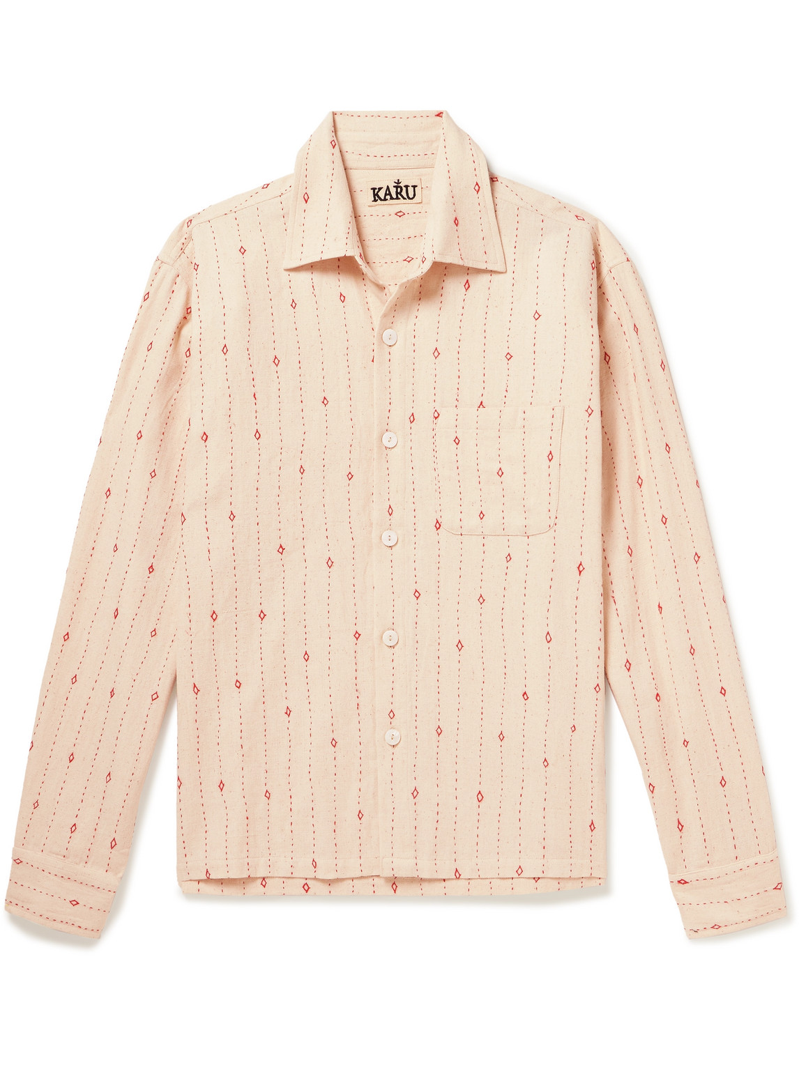 KARU RESEARCH EMBROIDERED COTTON SHIRT