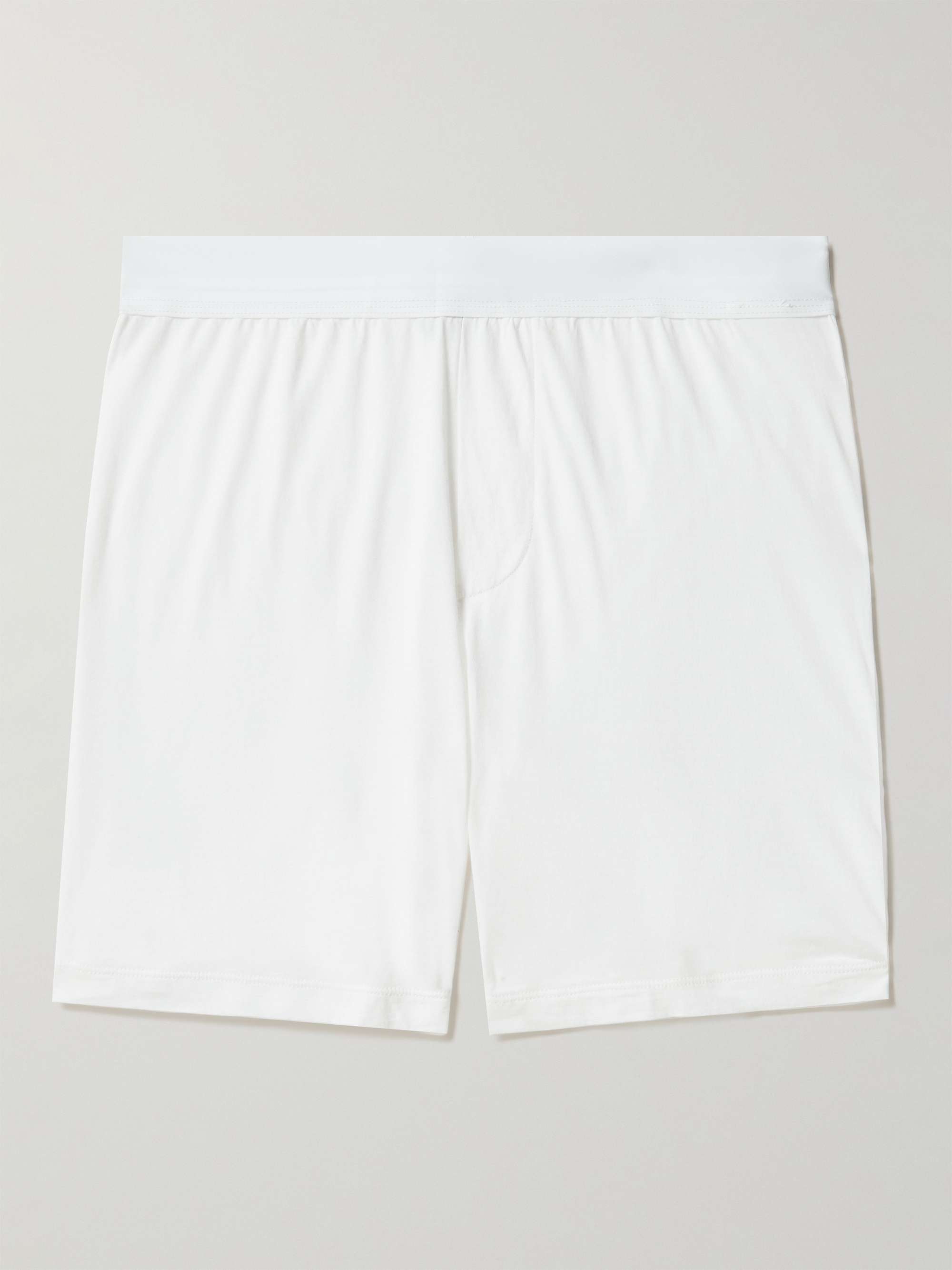 JAMES PERSE Luxe Lotus Cotton-Jersey Boxer Shorts | MR PORTER
