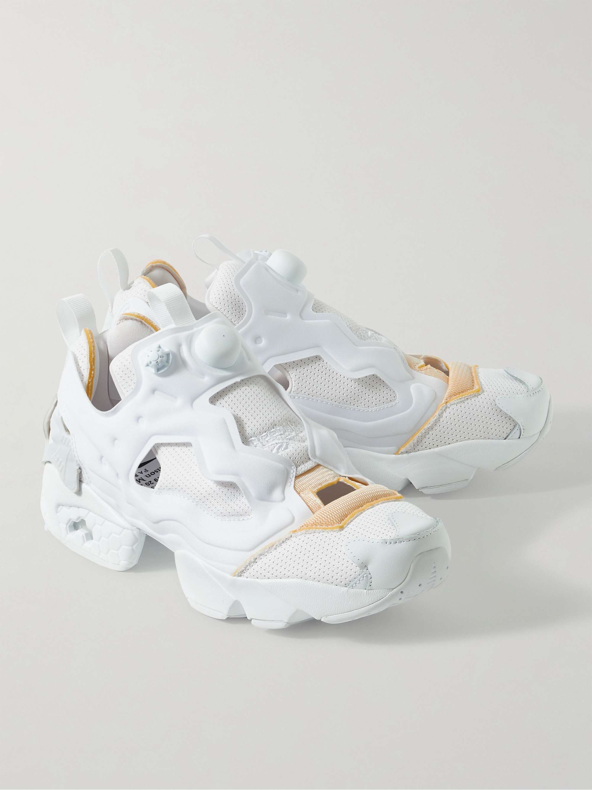 REEBOK + Maison Margiela Project 0 Memory Of Leather-Trimmed Neoprene and  Mesh Sneakers | MR PORTER
