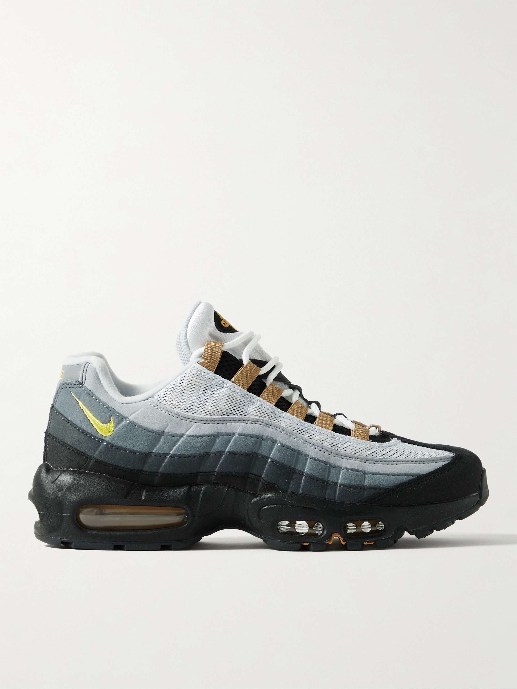 NIKE Air Max 95 Suede and Mesh Sneakers | MR PORTER