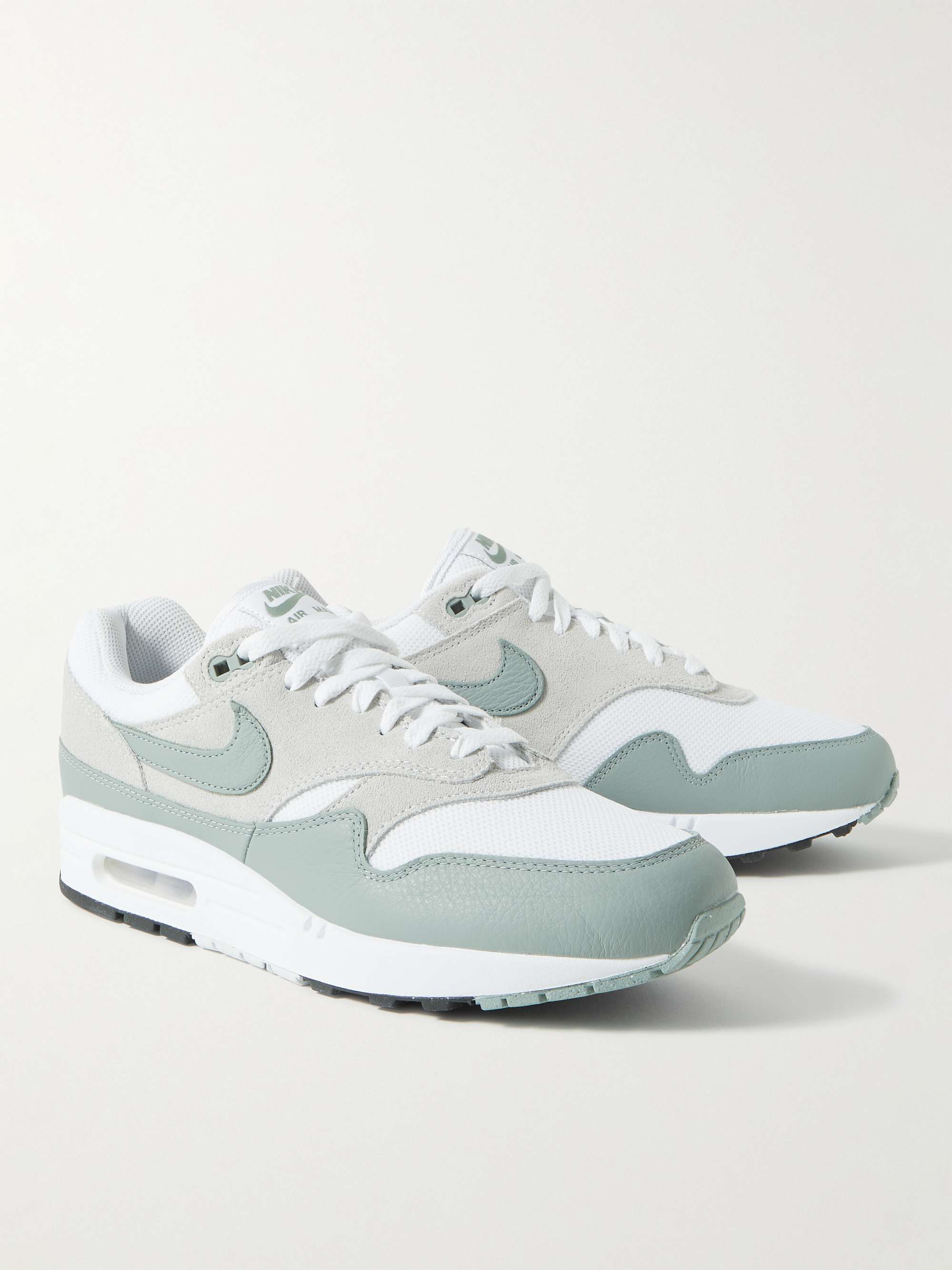 NIKE Air Max 1 SC Suede, Mesh and Leather Sneakers | MR PORTER