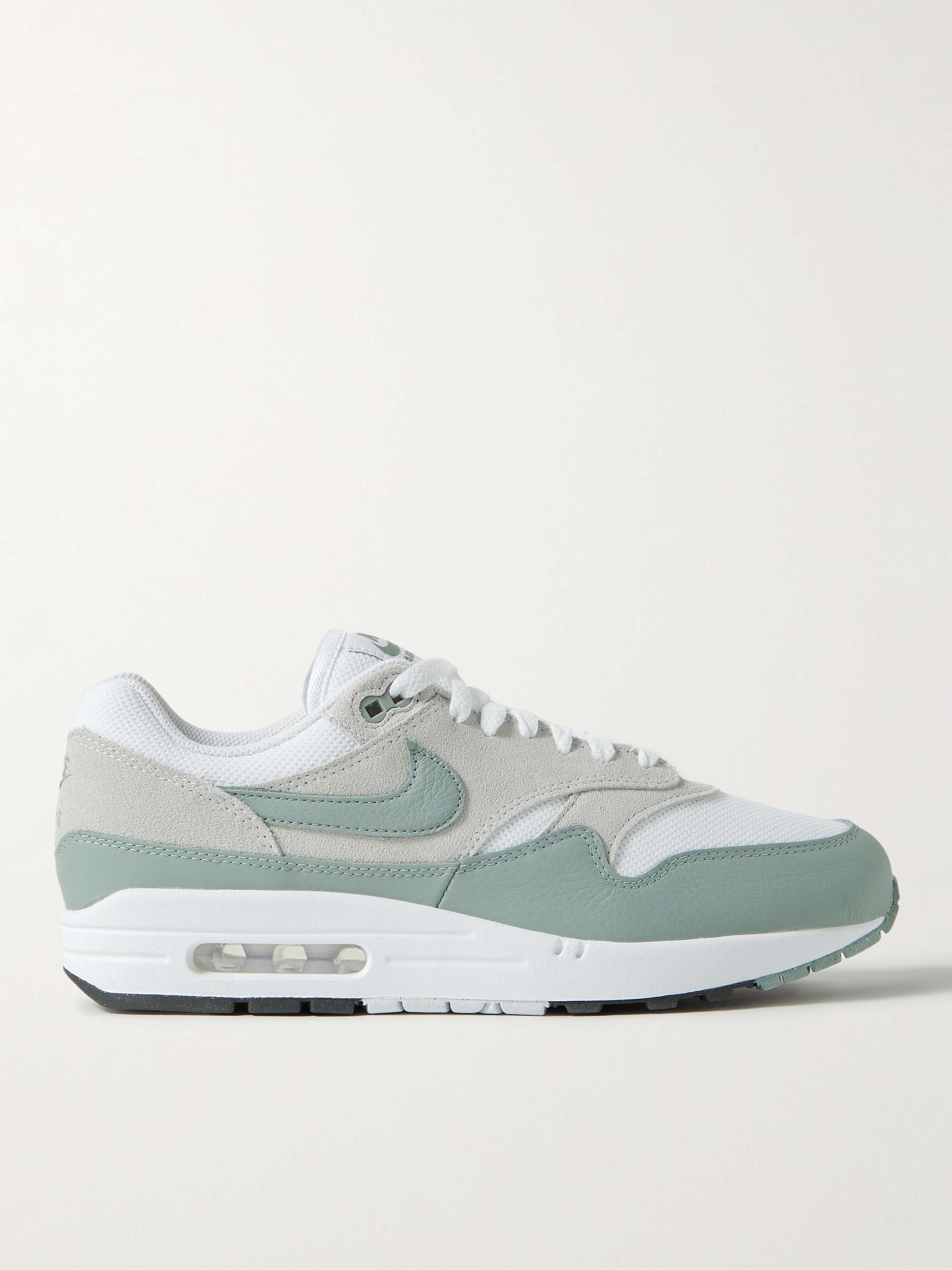 NIKE Air Max 1 SC Suede, Mesh and Leather Sneakers | MR PORTER