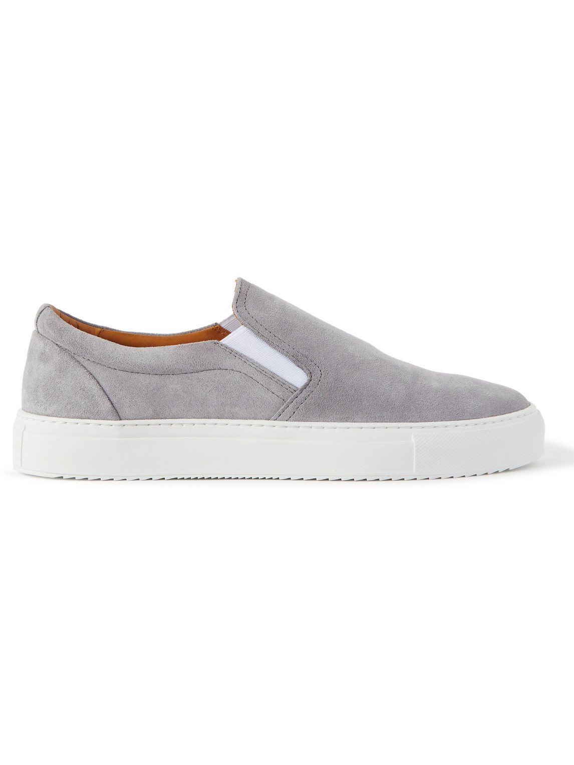 Mr P Regenerated Suede By Evolo® Slip-on Trainers In Purple