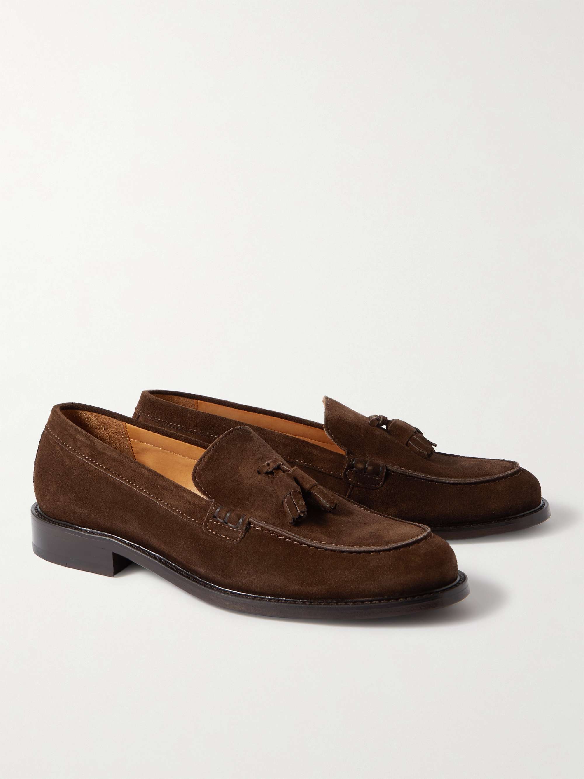 MR P. Tasseled Regenerated Suede by evolo® Loafers for Men | MR PORTER