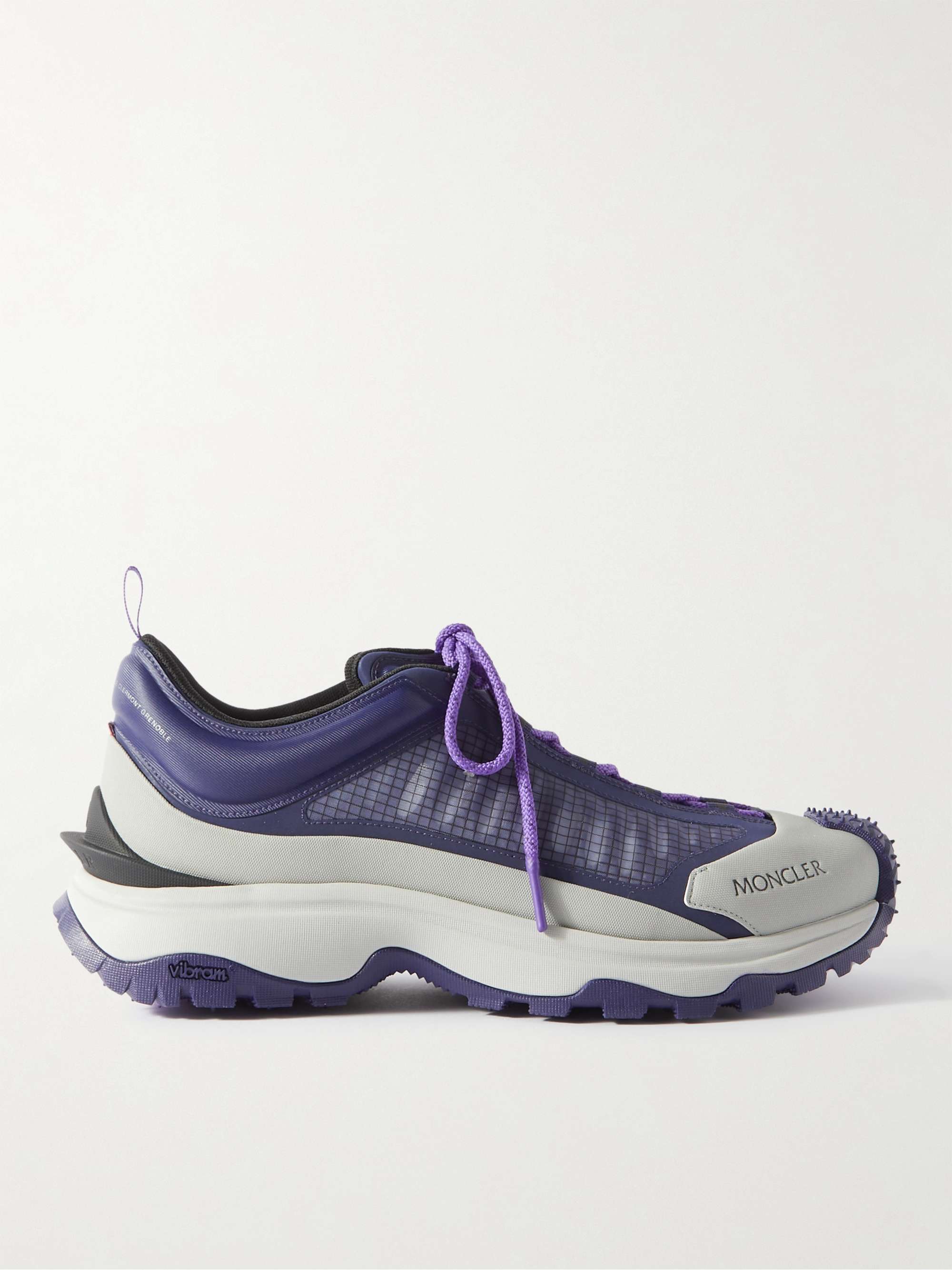 Blue Trailgrip Lite Shell, Rubber and Ripstop Sneakers | MONCLER | MR PORTER