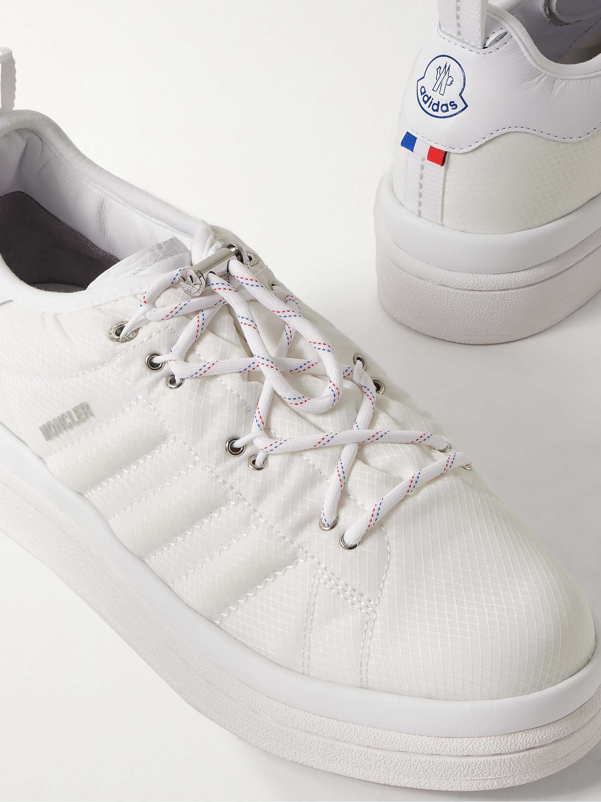 MONCLER GENIUS + adidas Originals Campus Leather-Trimmed Quilted GORE-TEX™  Sneakers for Men | MR PORTER