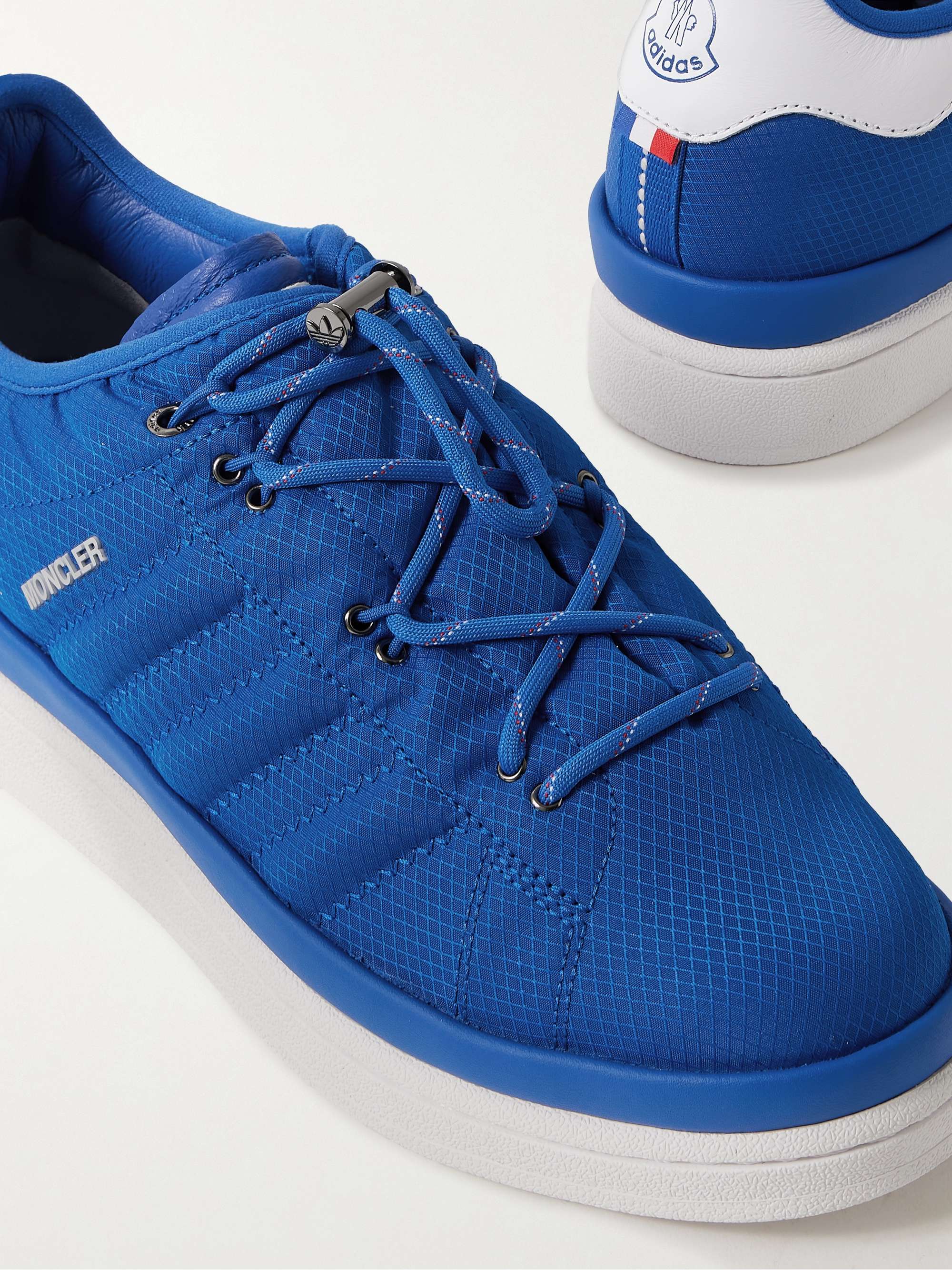 MONCLER GENIUS + adidas Originals Campus Leather-Trimmed Quilted GORE-TEX™  Sneakers for Men | MR PORTER