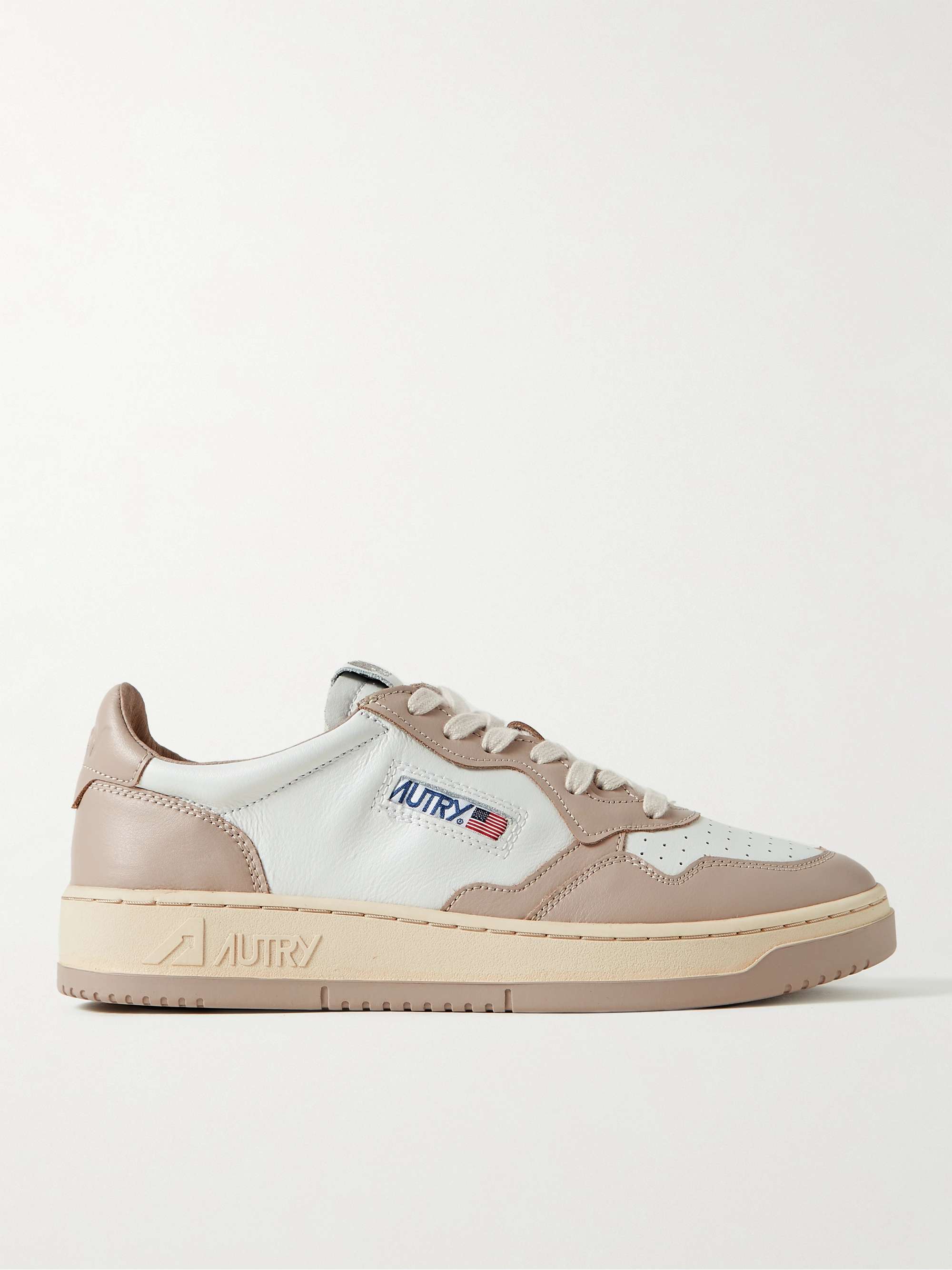 AUTRY Medalist Low Two-Tone Leather Sneakers for Men | MR PORTER