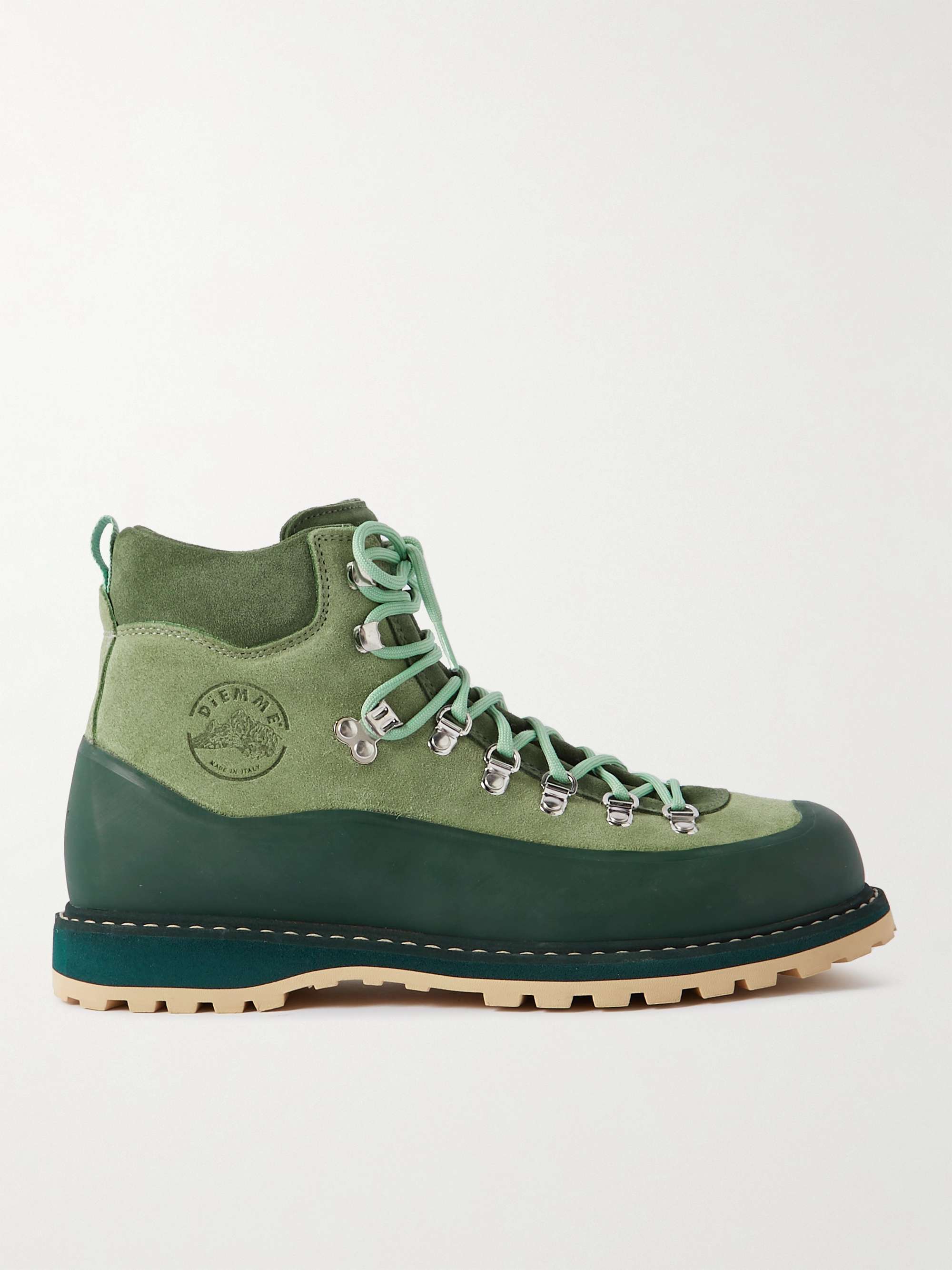Green Roccia Vet Suede and Rubber Hiking Boots | DIEMME | MR PORTER