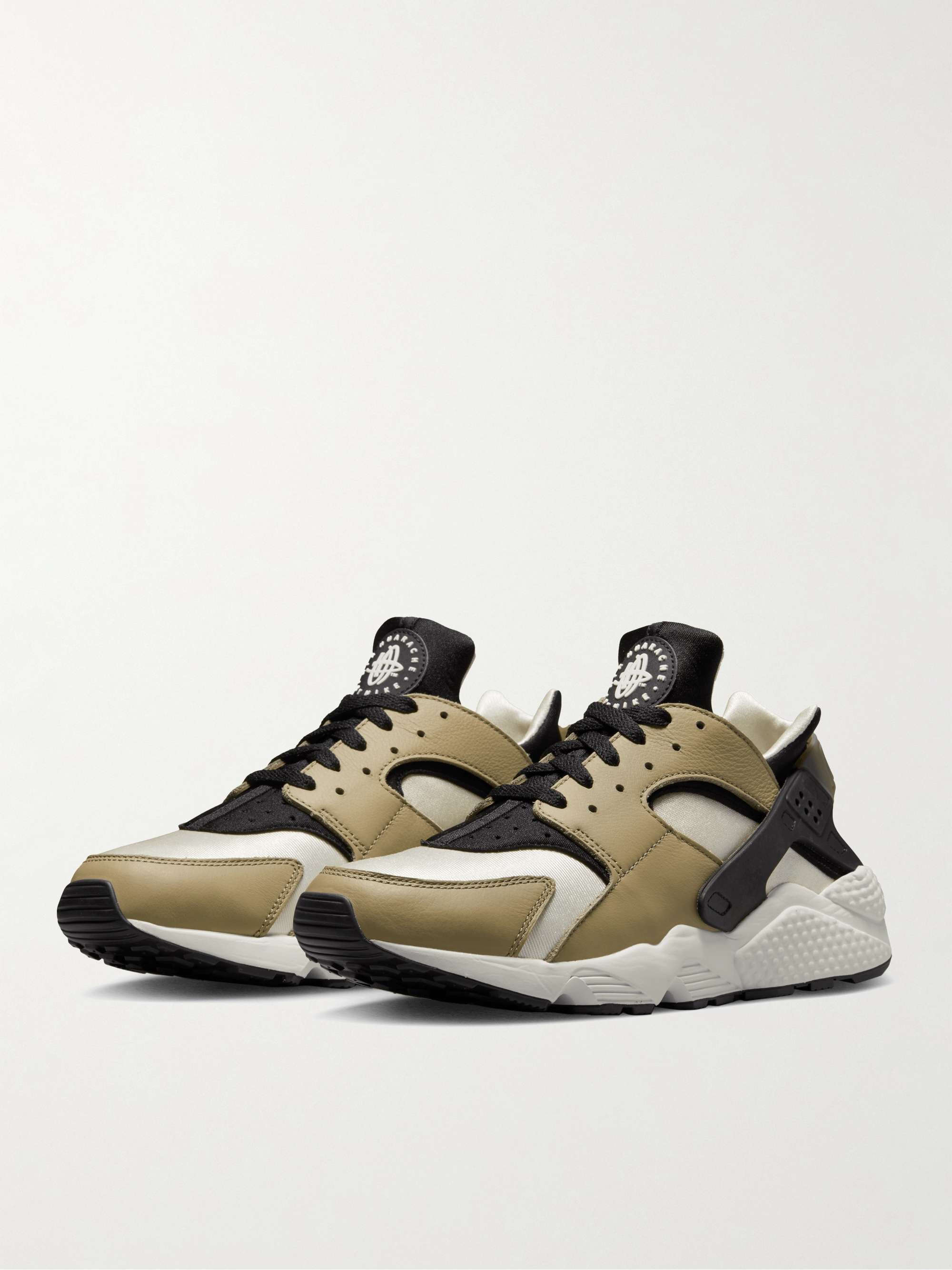 NIKE Air Huarache Leather and Rubber-Trimmed Neoprene Sneakers for
