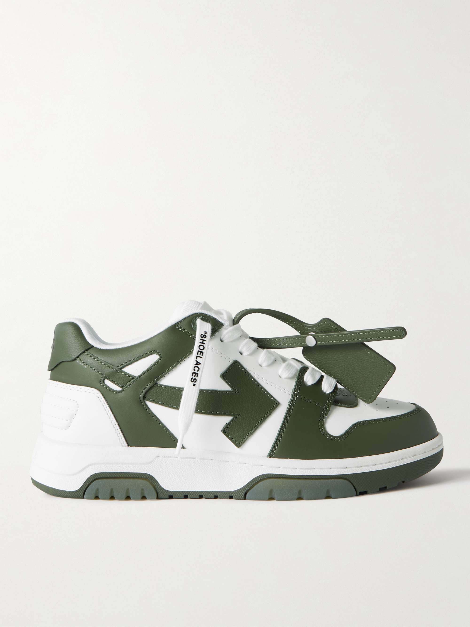 OFF-WHITE Out of Office Leather Sneakers for Men | MR PORTER