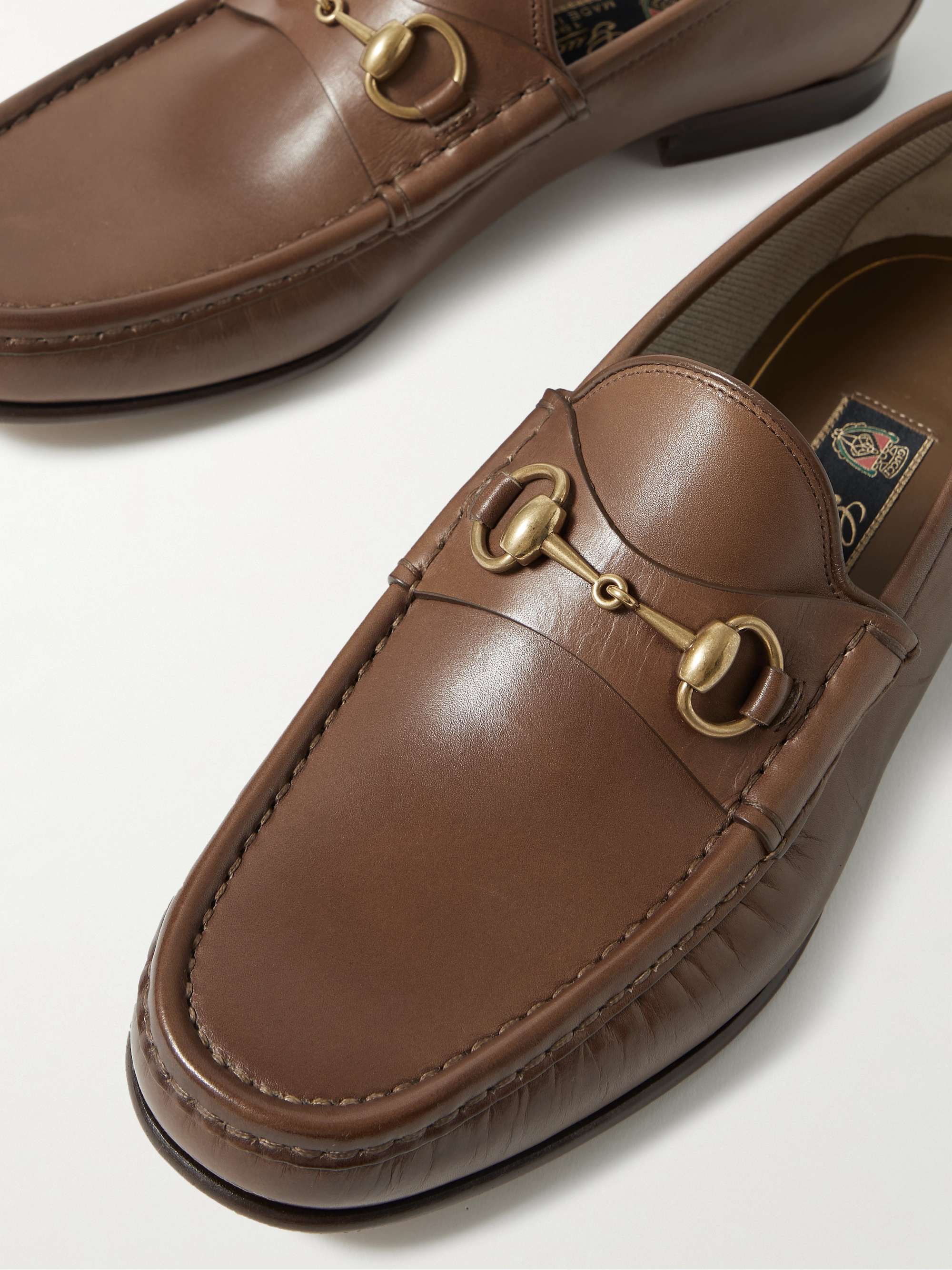 GUCCI Horsebit Leather Loafers | MR PORTER