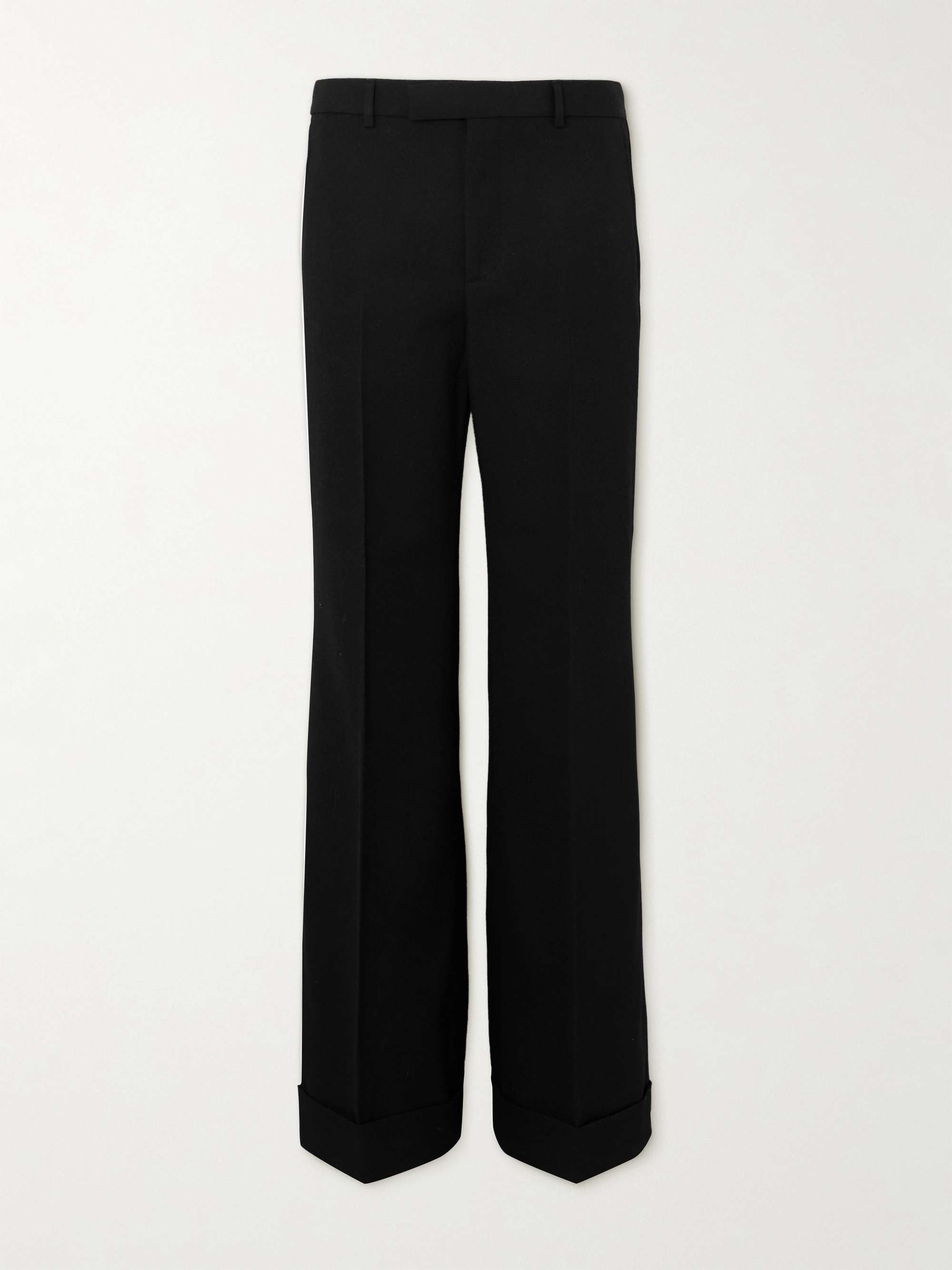 GUCCI Wide-Leg Pleated Twill Trousers for Men | MR PORTER