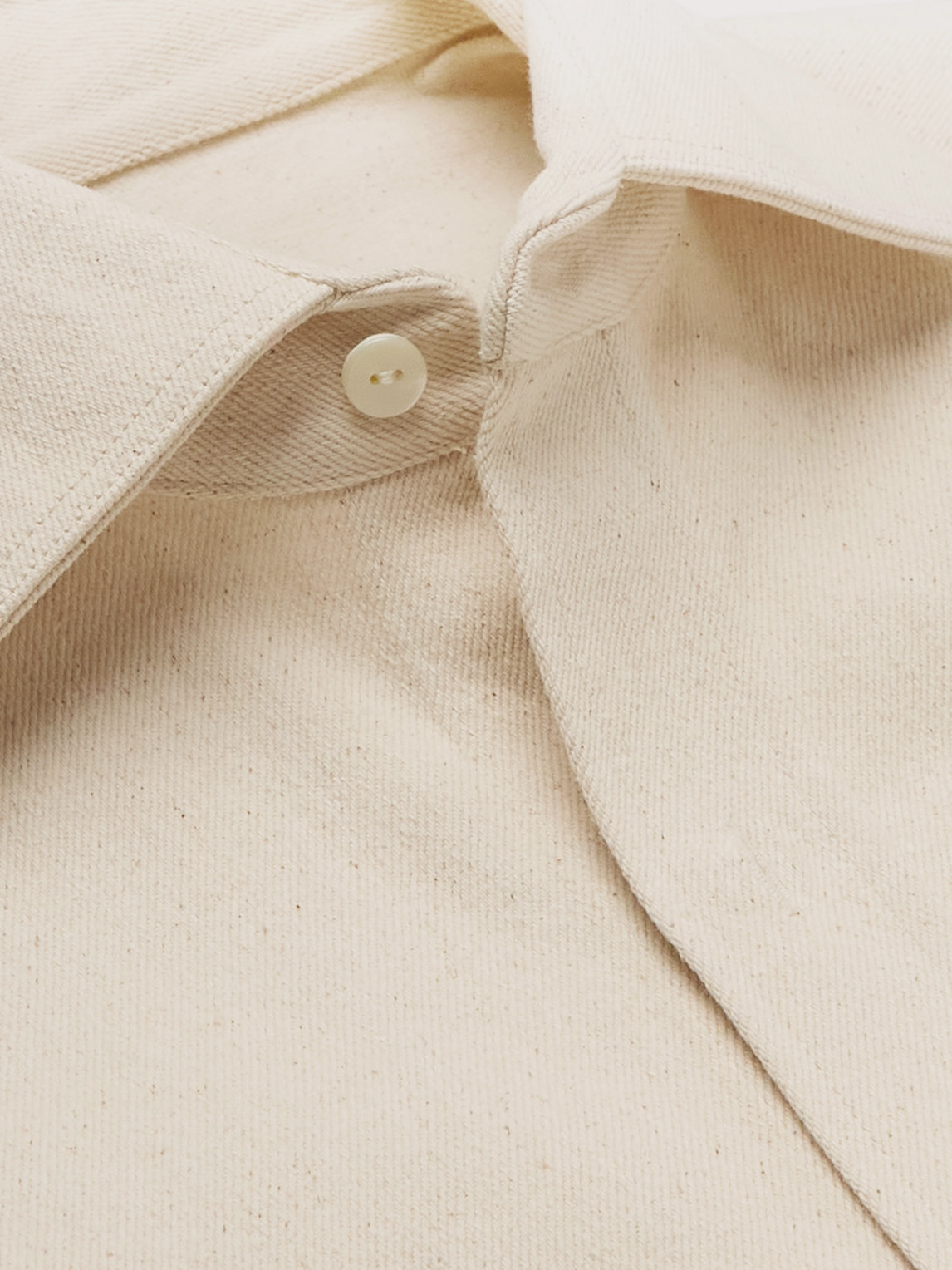 Shop Stòffa Cotton-twill Overshirt In Neutrals