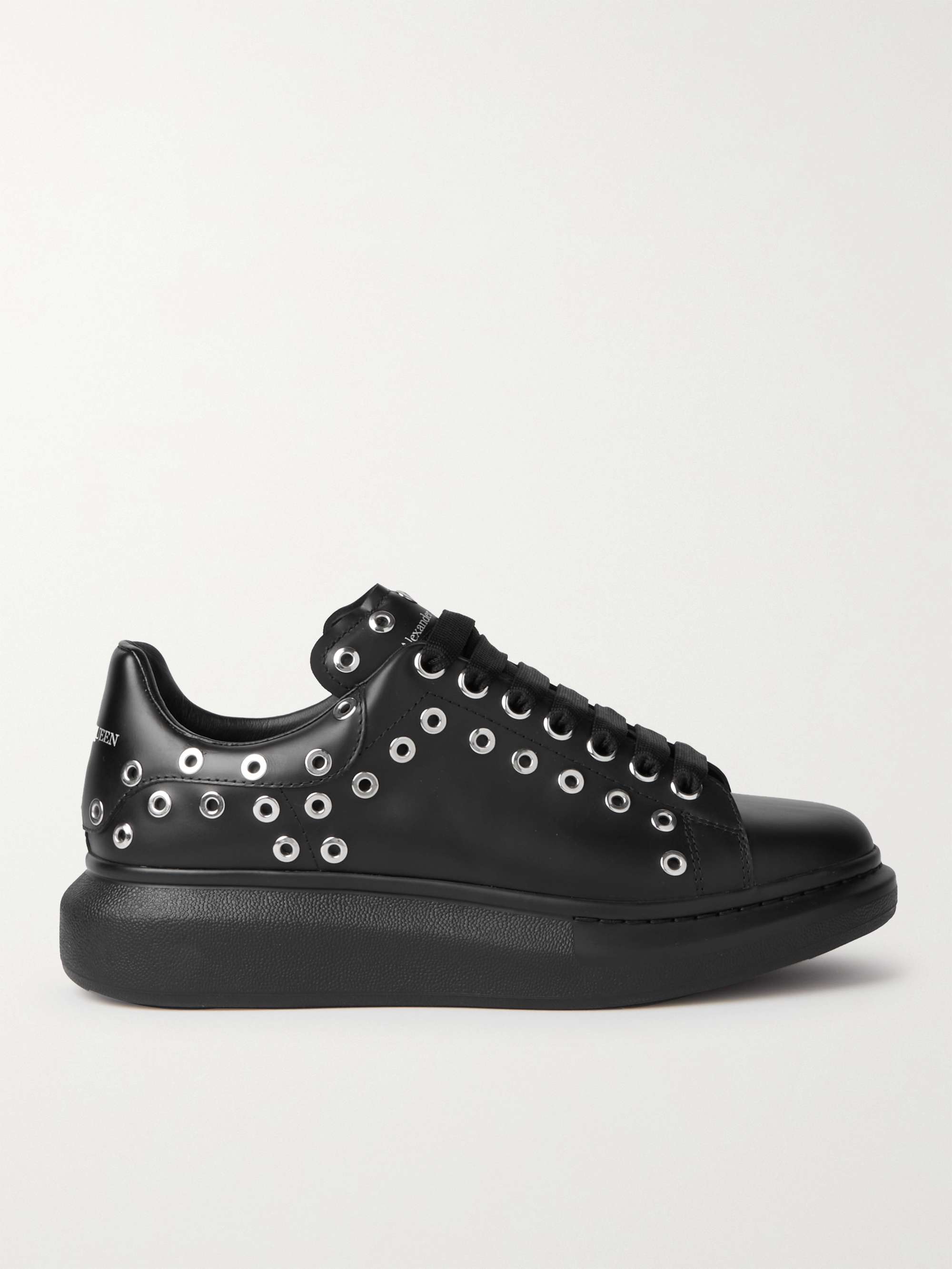 ALEXANDER MCQUEEN Exaggerated-Sole Embellished Leather Sneakers | MR PORTER