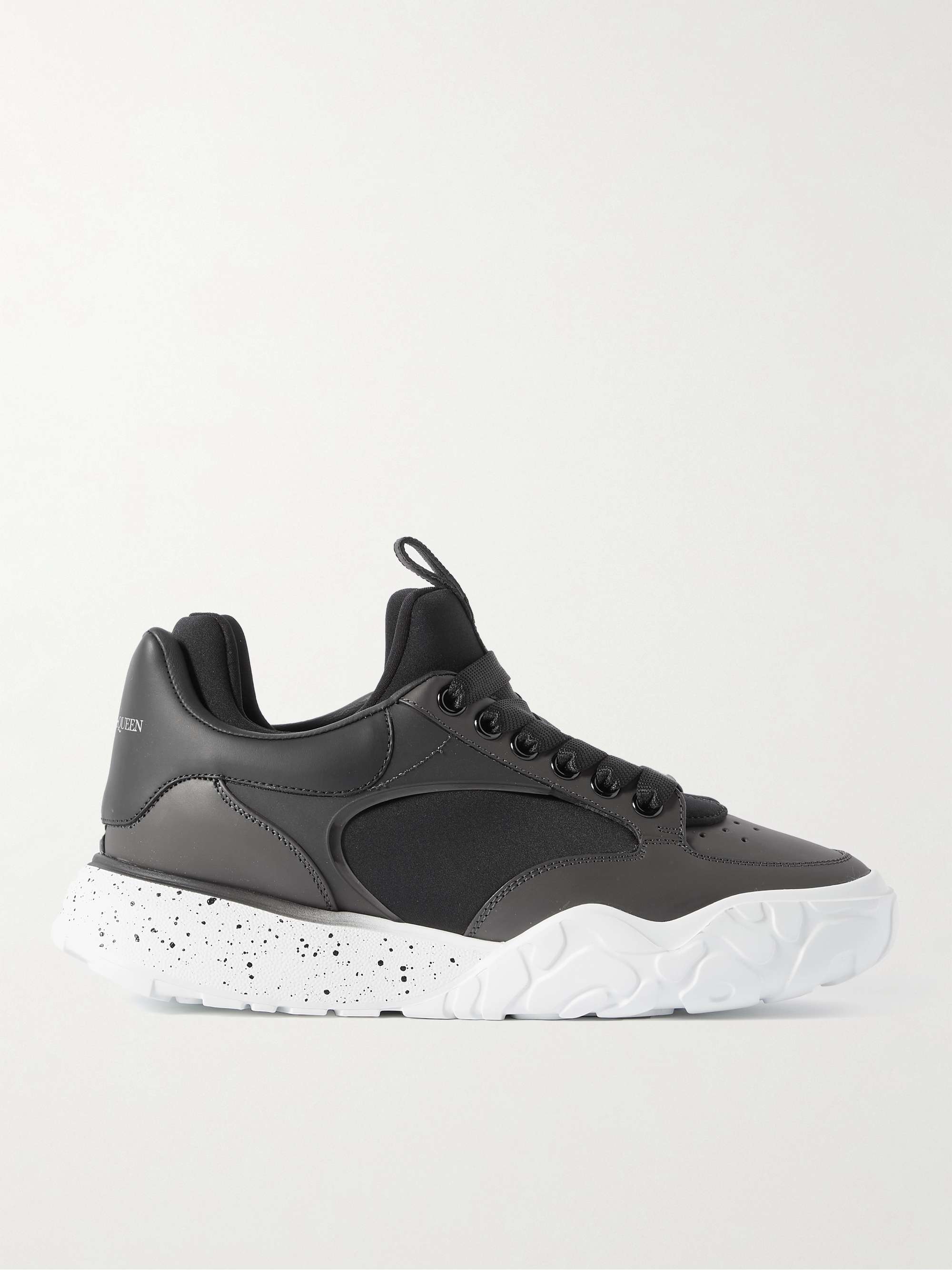 ALEXANDER MCQUEEN Exaggerated-Sole Neoprene and Leather Sneakers | MR PORTER
