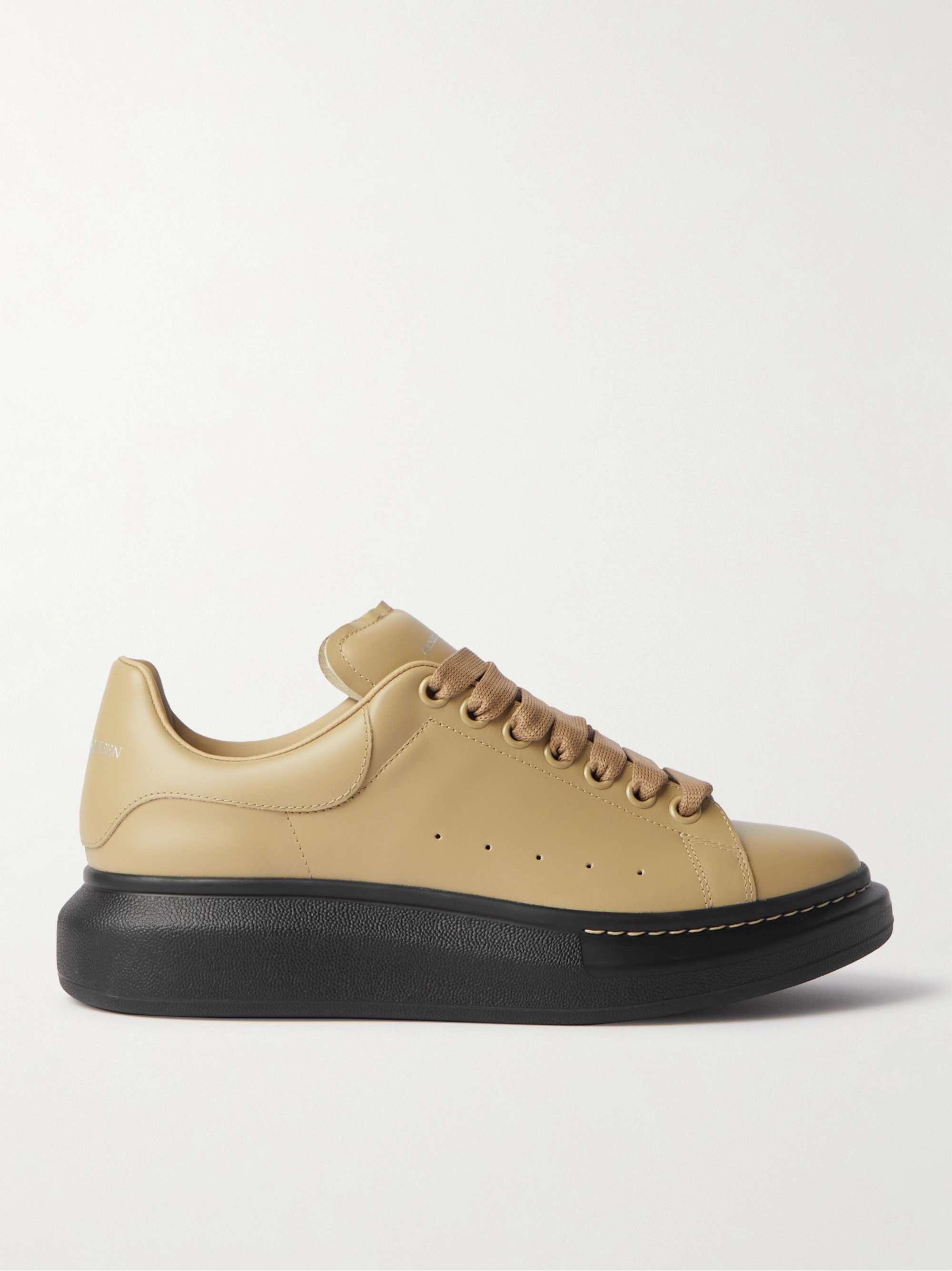 ALEXANDER MCQUEEN Exaggerated-Sole Leather Sneakers | MR PORTER