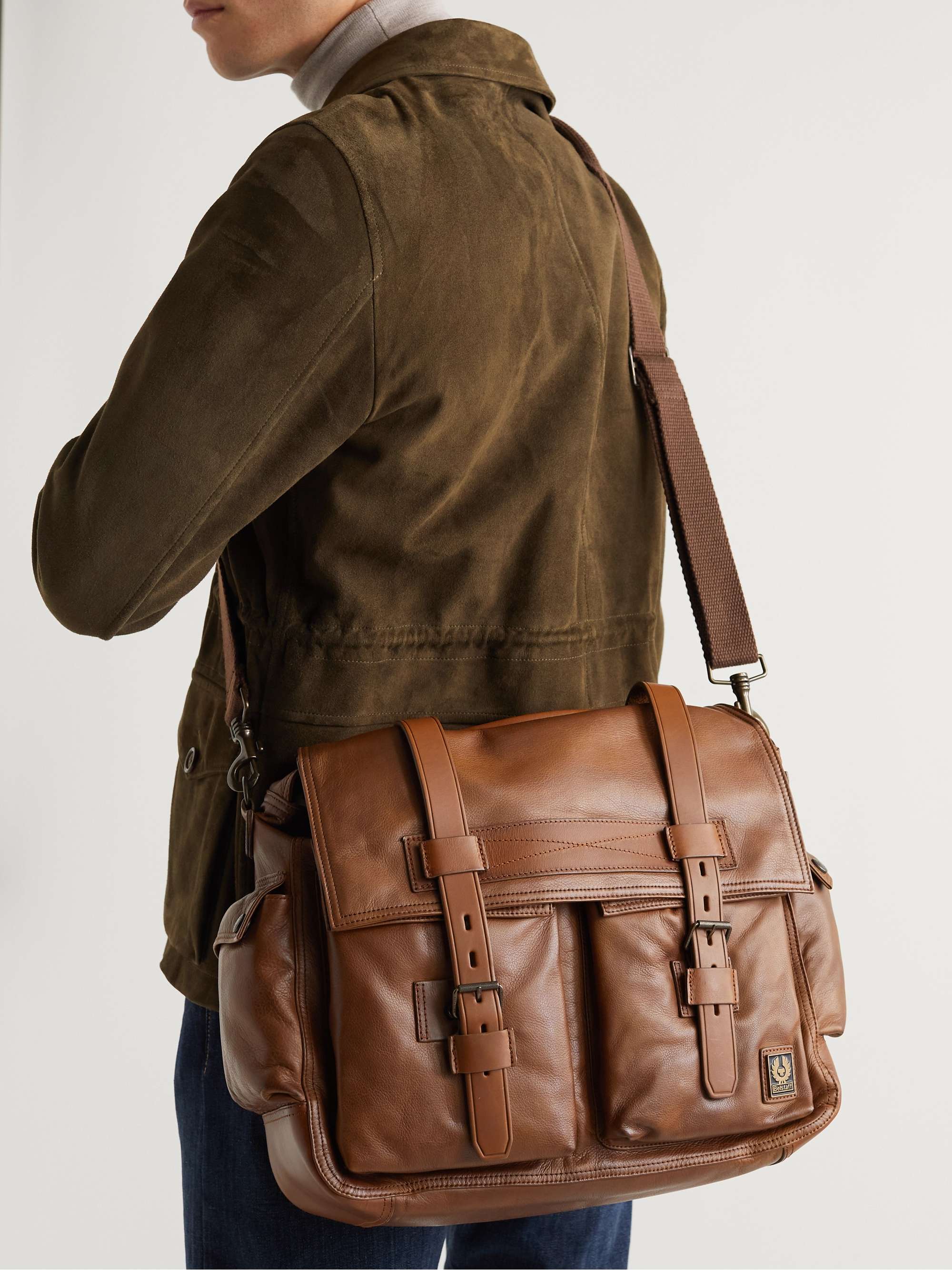 Tan Leather Messenger Bag | BELSTAFF | MR PORTER