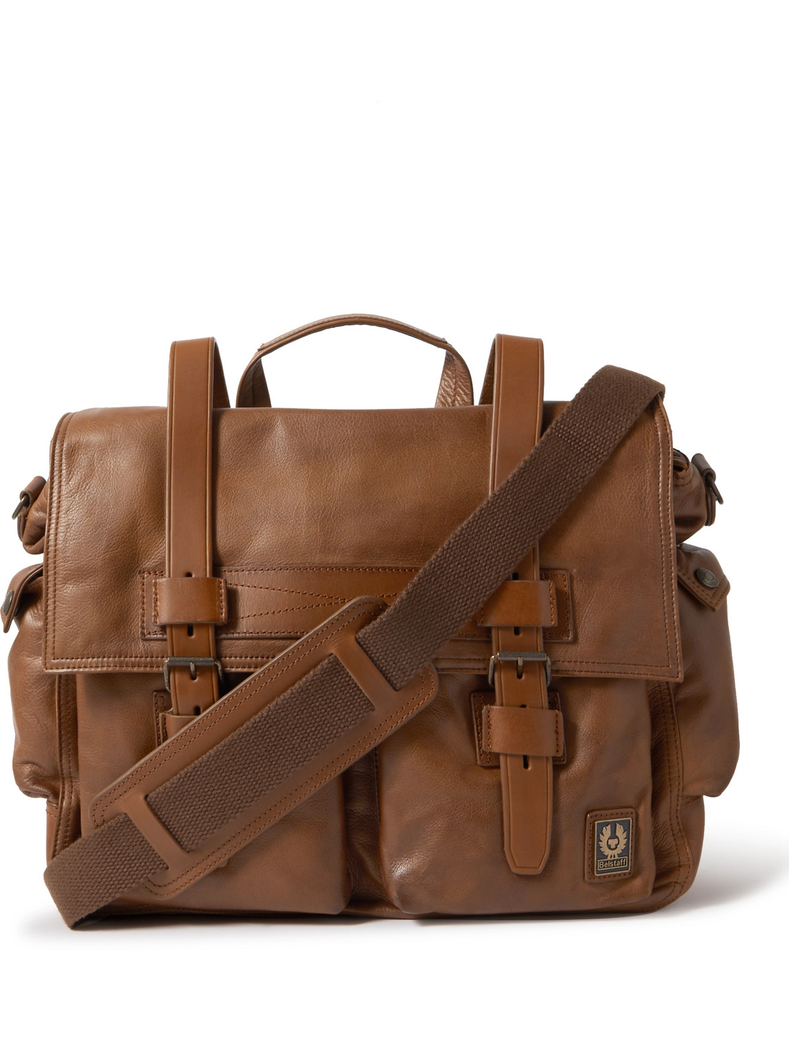 Belstaff Colonial Leather Messenger Bag In Brown | ModeSens