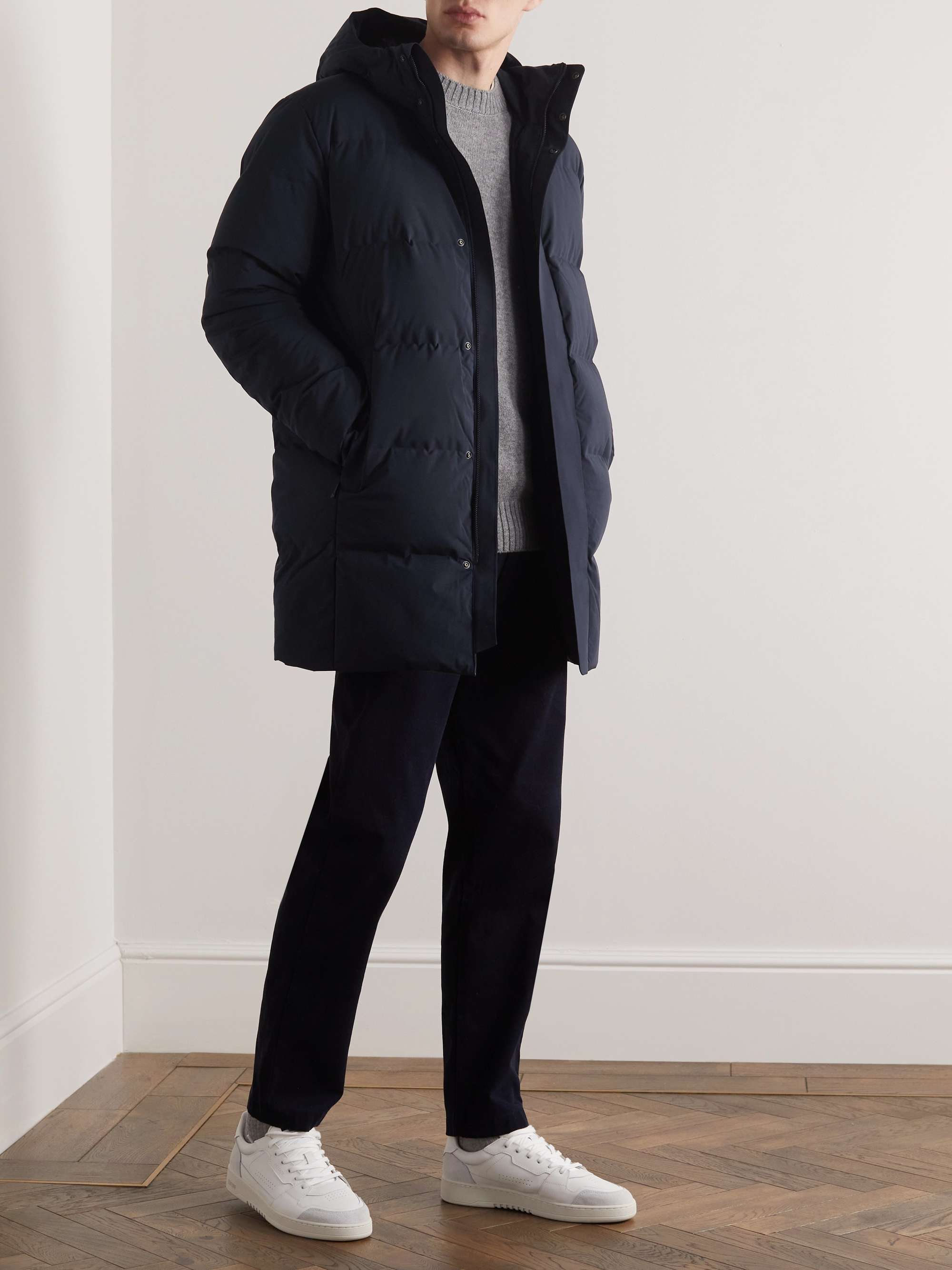 Navy Golf 8181 Quilted Shell Hooded Down Jacket | NN07 | MR PORTER