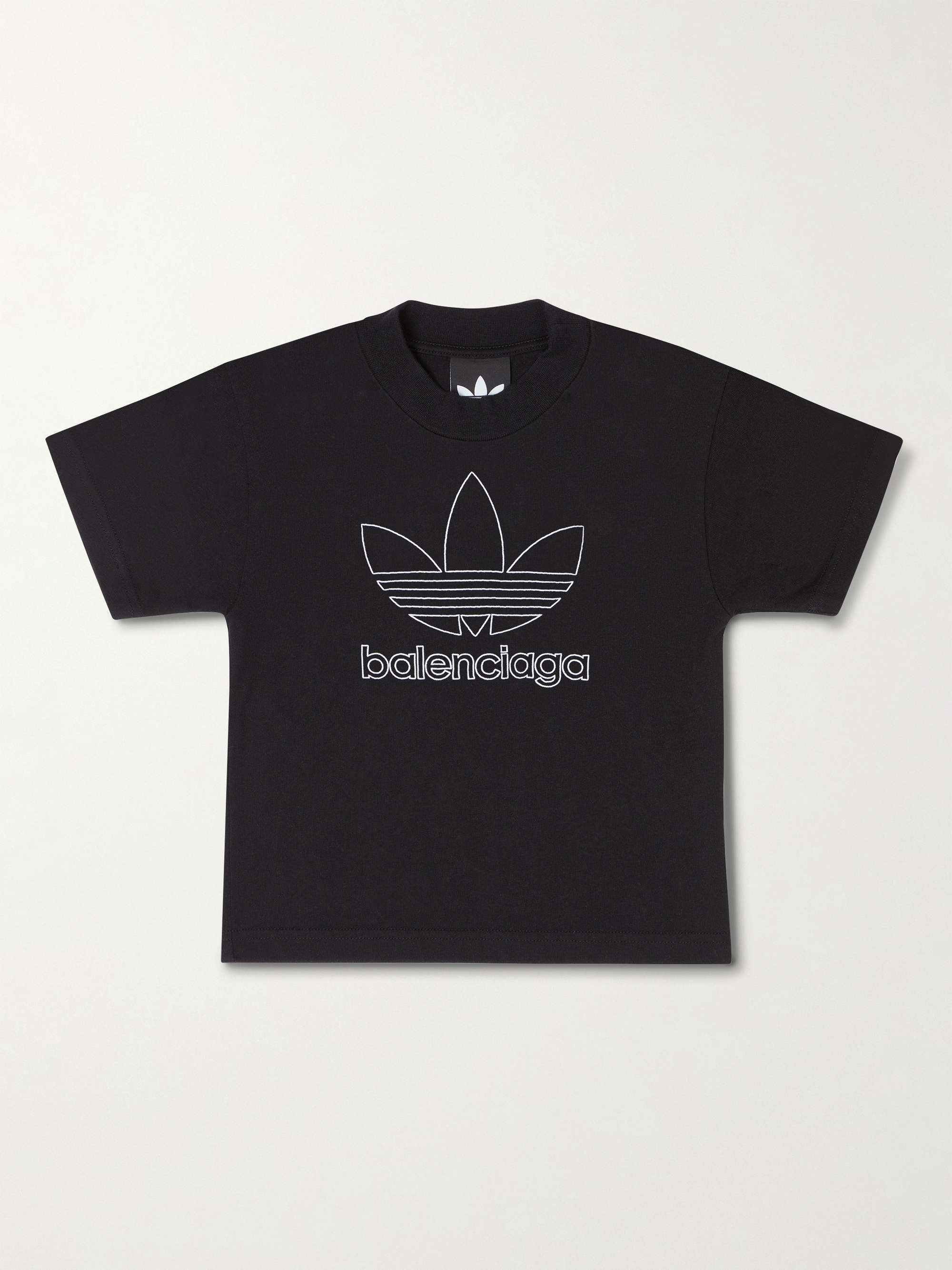 BALENCIAGA + adidas Oversized Logo-Print Cotton-Jersey T-Shirt for Men | MR  PORTER