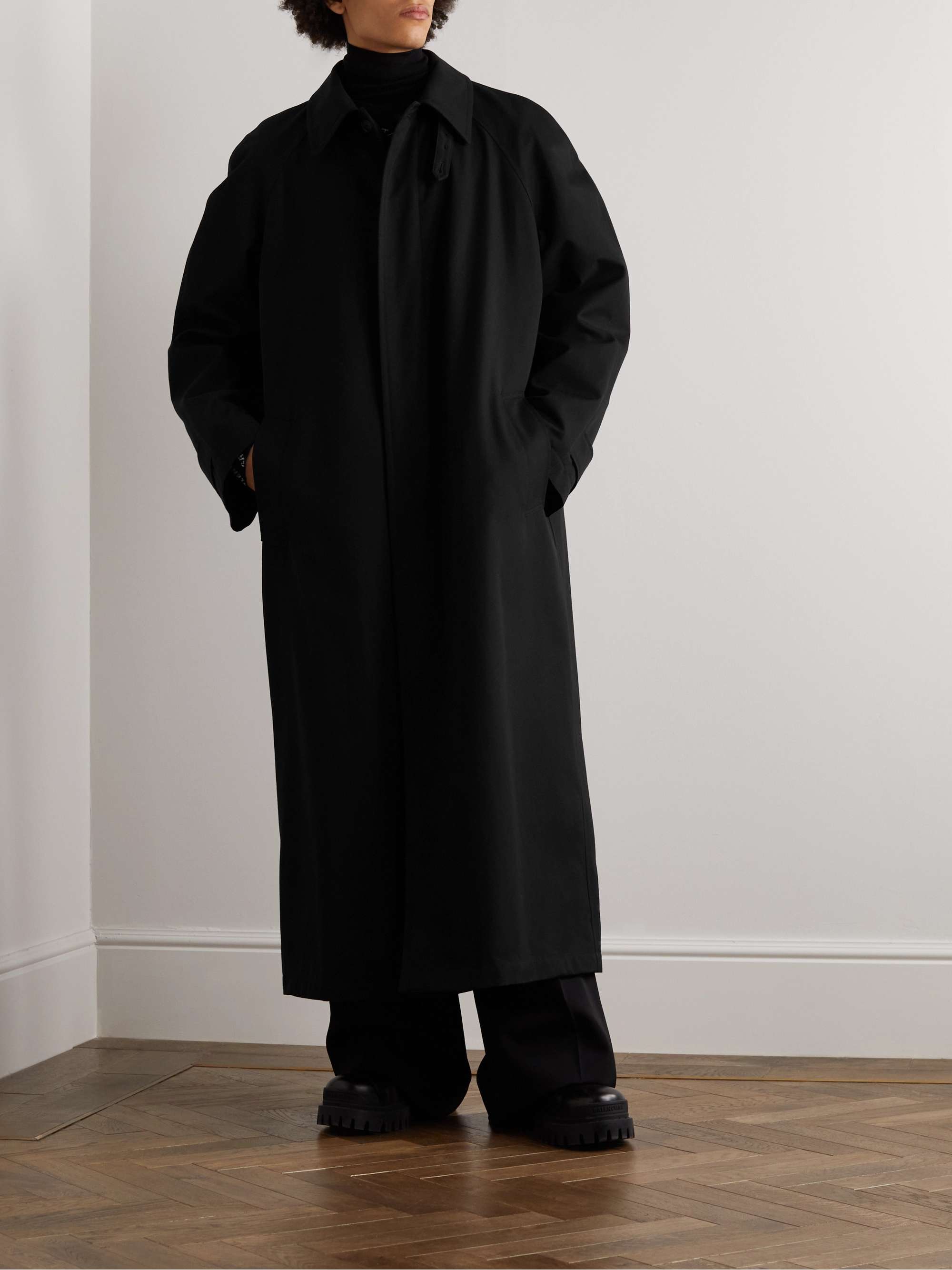 BALENCIAGA Oversized Wool and Cotton-Blend Coat for Men | MR PORTER