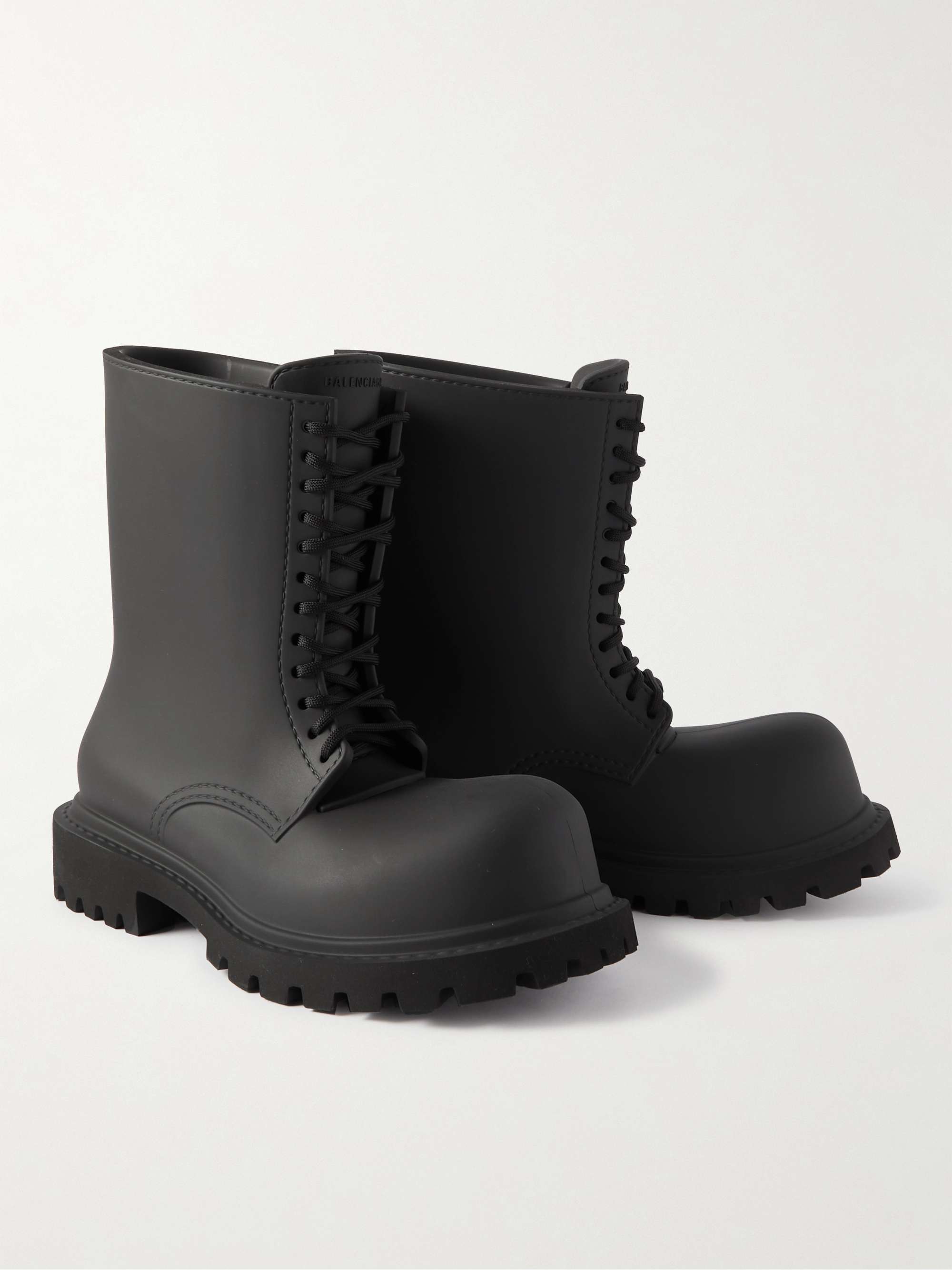 BALENCIAGA EVA Lace-Up Boots for Men | MR PORTER