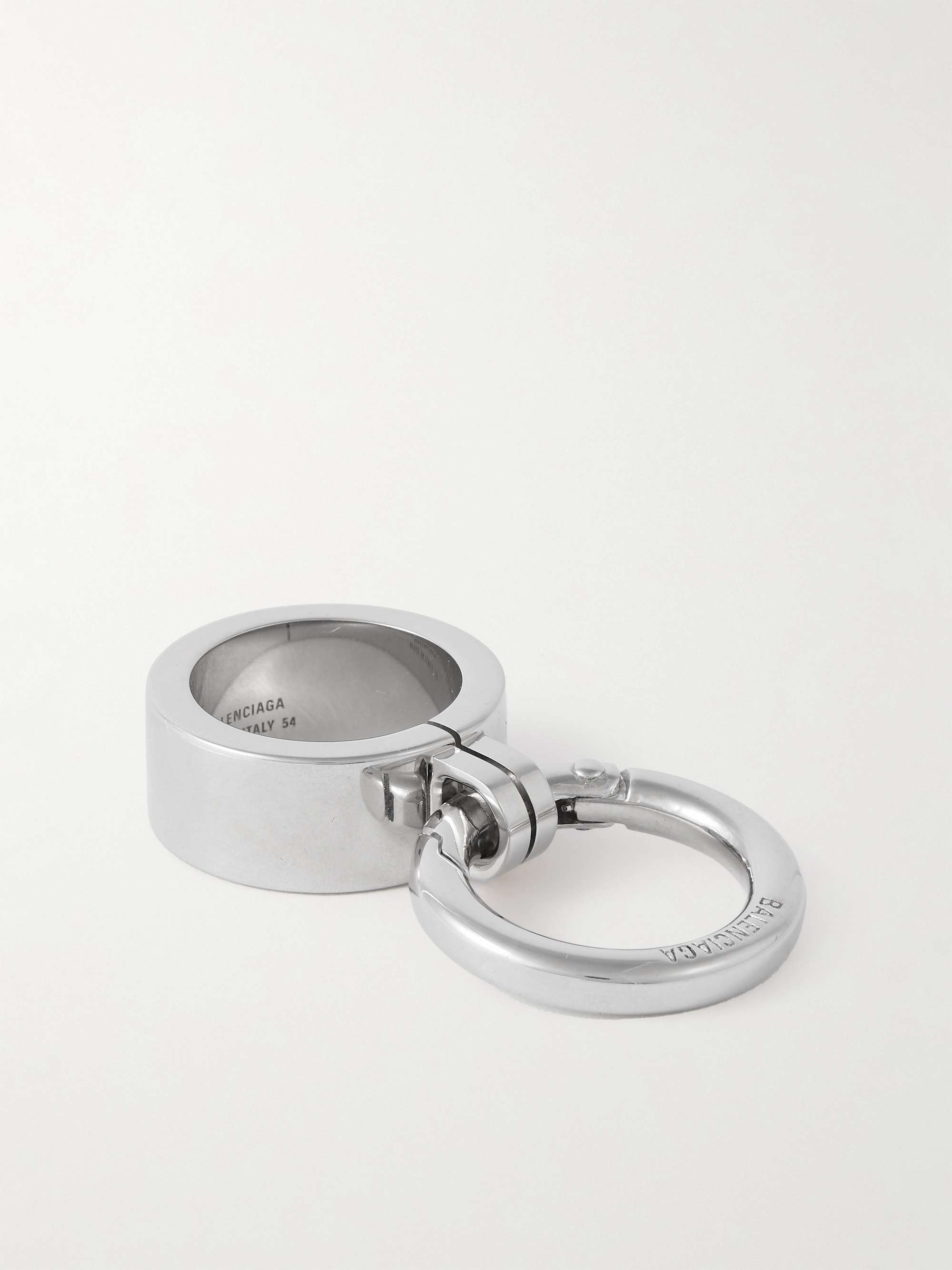 BALENCIAGA Utility 2.0 Silver-Tone Ring for Men | MR PORTER
