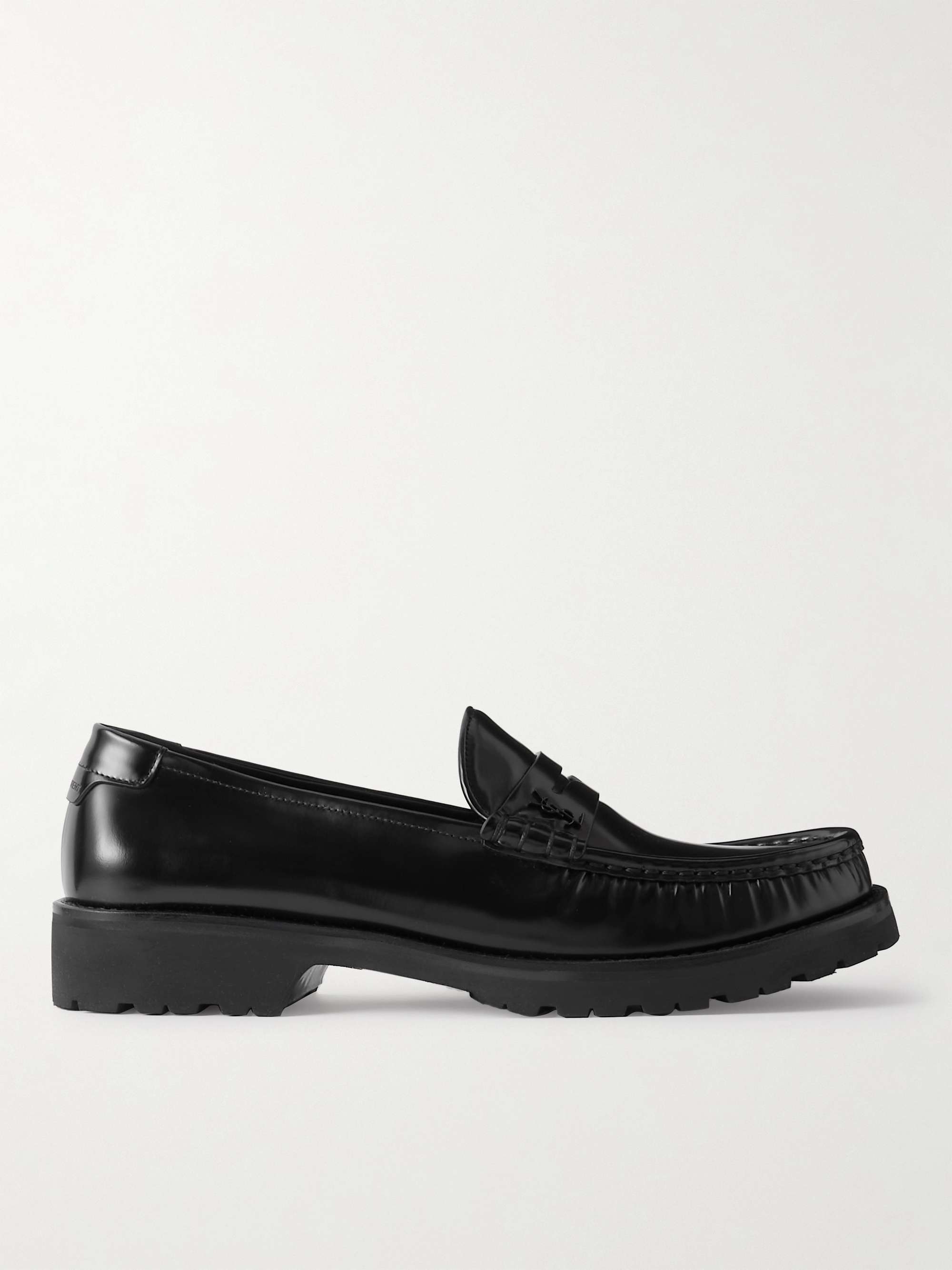 Monogram Penny Leather Loafers