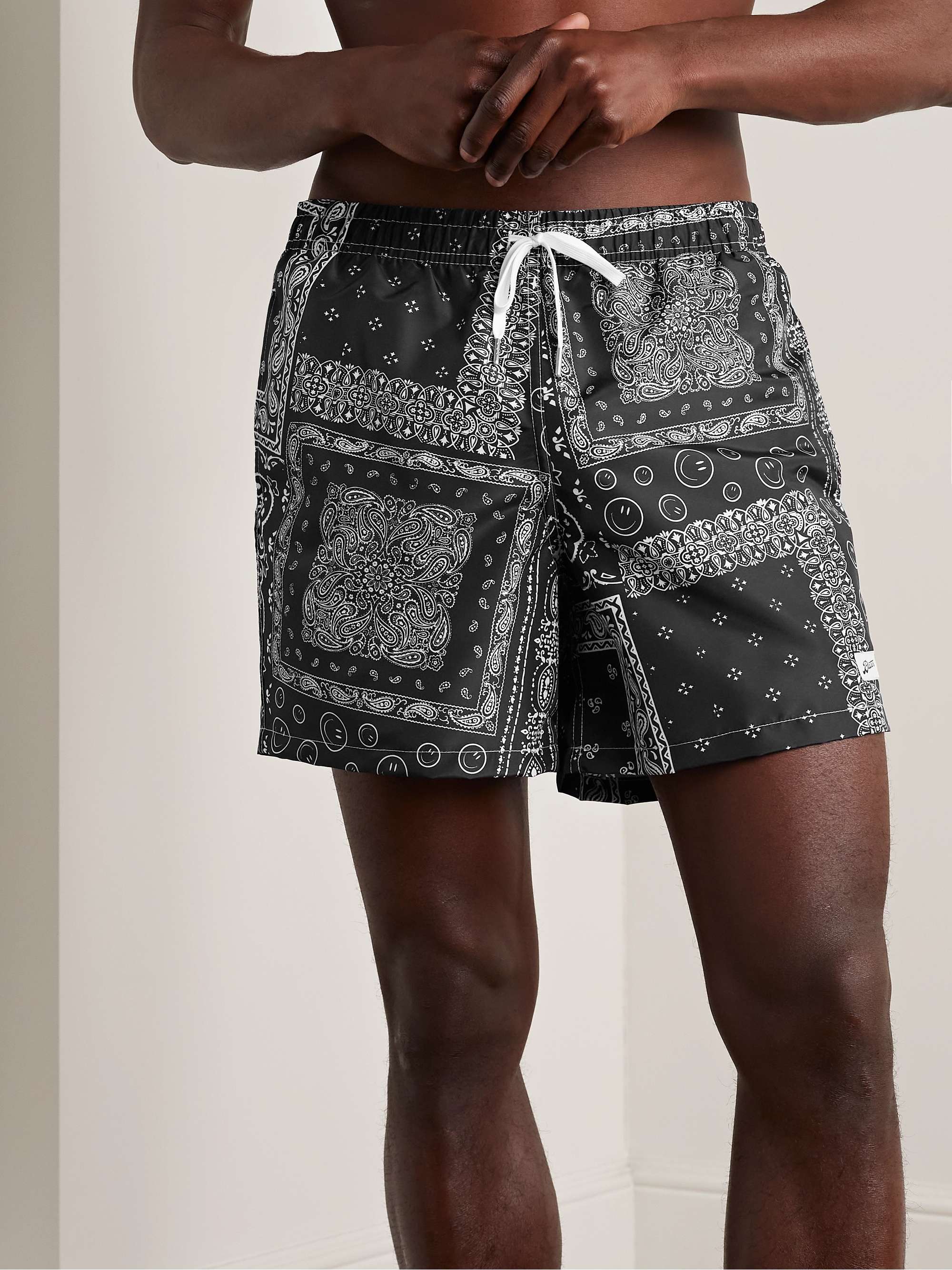 BATHER Straight-Leg Mid-Length Bandana-Print Recycled Swim Shorts for Men |  MR PORTER