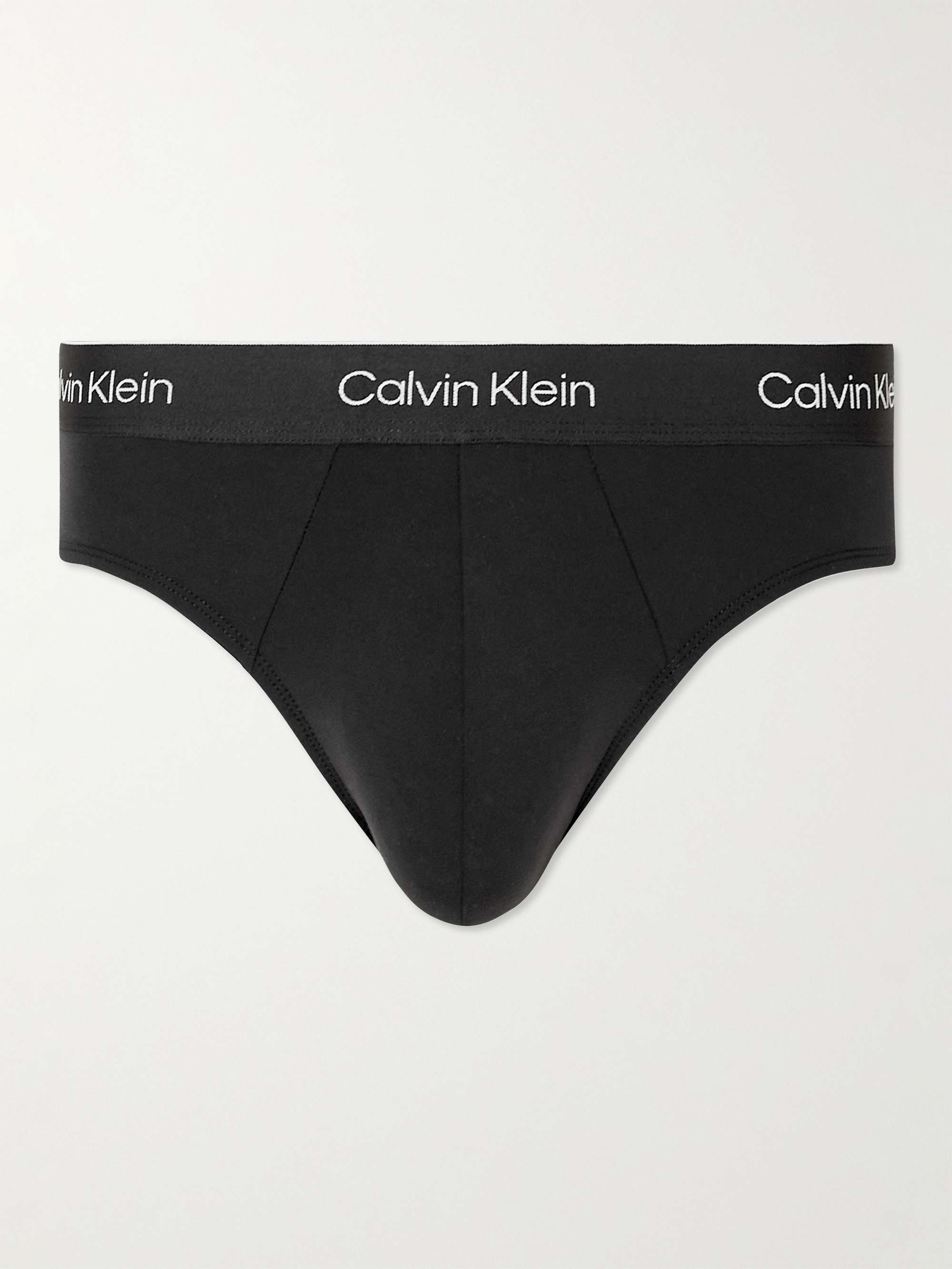 CALVIN KLEIN UNDERWEAR Stretch Recycled-Jersey Briefs for Men | MR PORTER