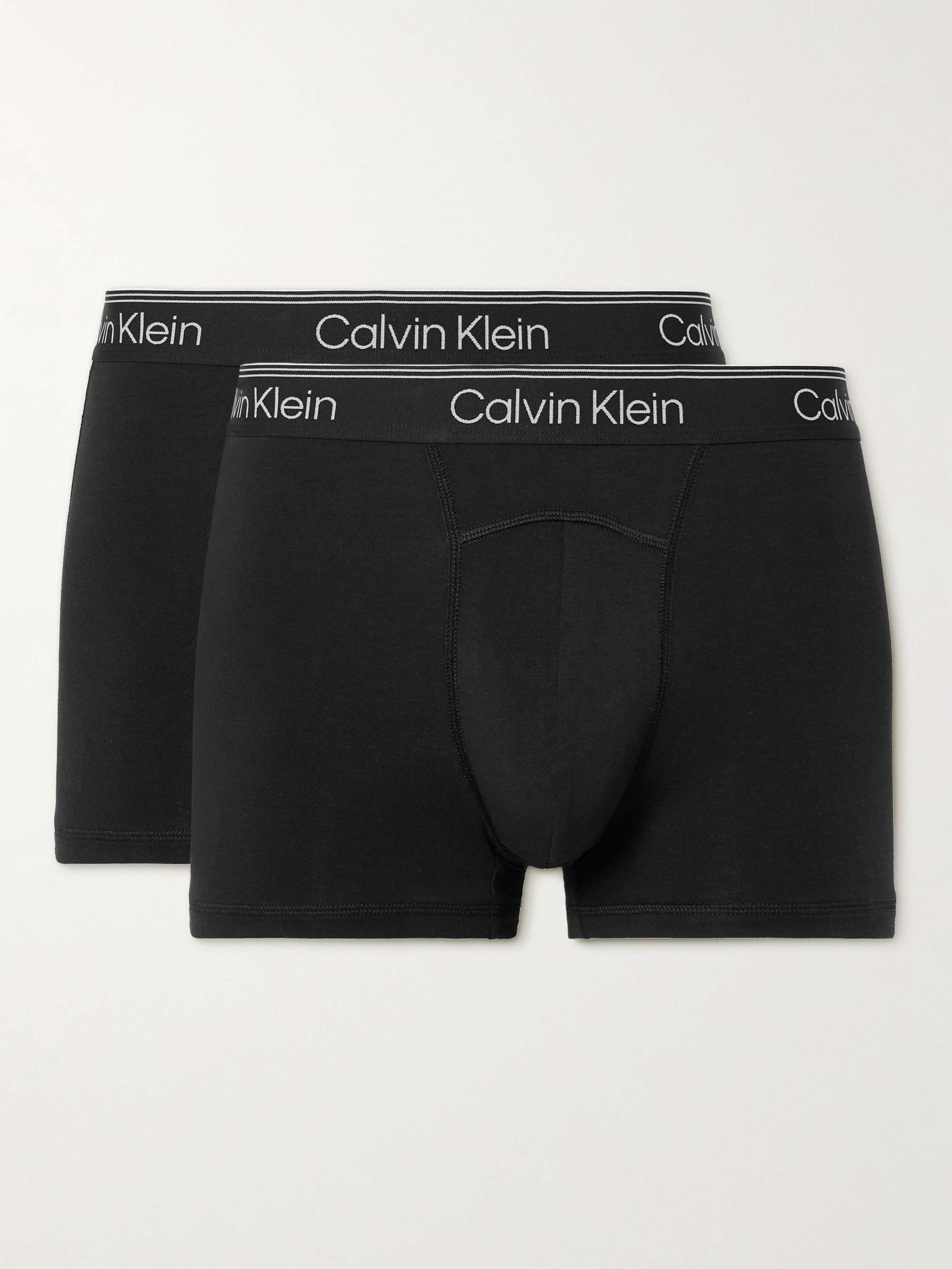CALVIN KLEIN UNDERWEAR Two-Pack Stretch-Cotton Boxer Briefs for Men | MR  PORTER
