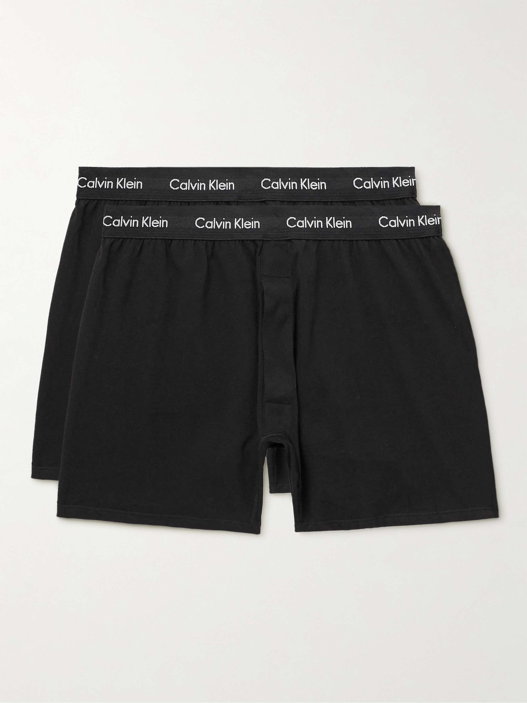 CALVIN KLEIN UNDERWEAR Two-Pack Stretch-Cotton Boxer Shorts | MR PORTER