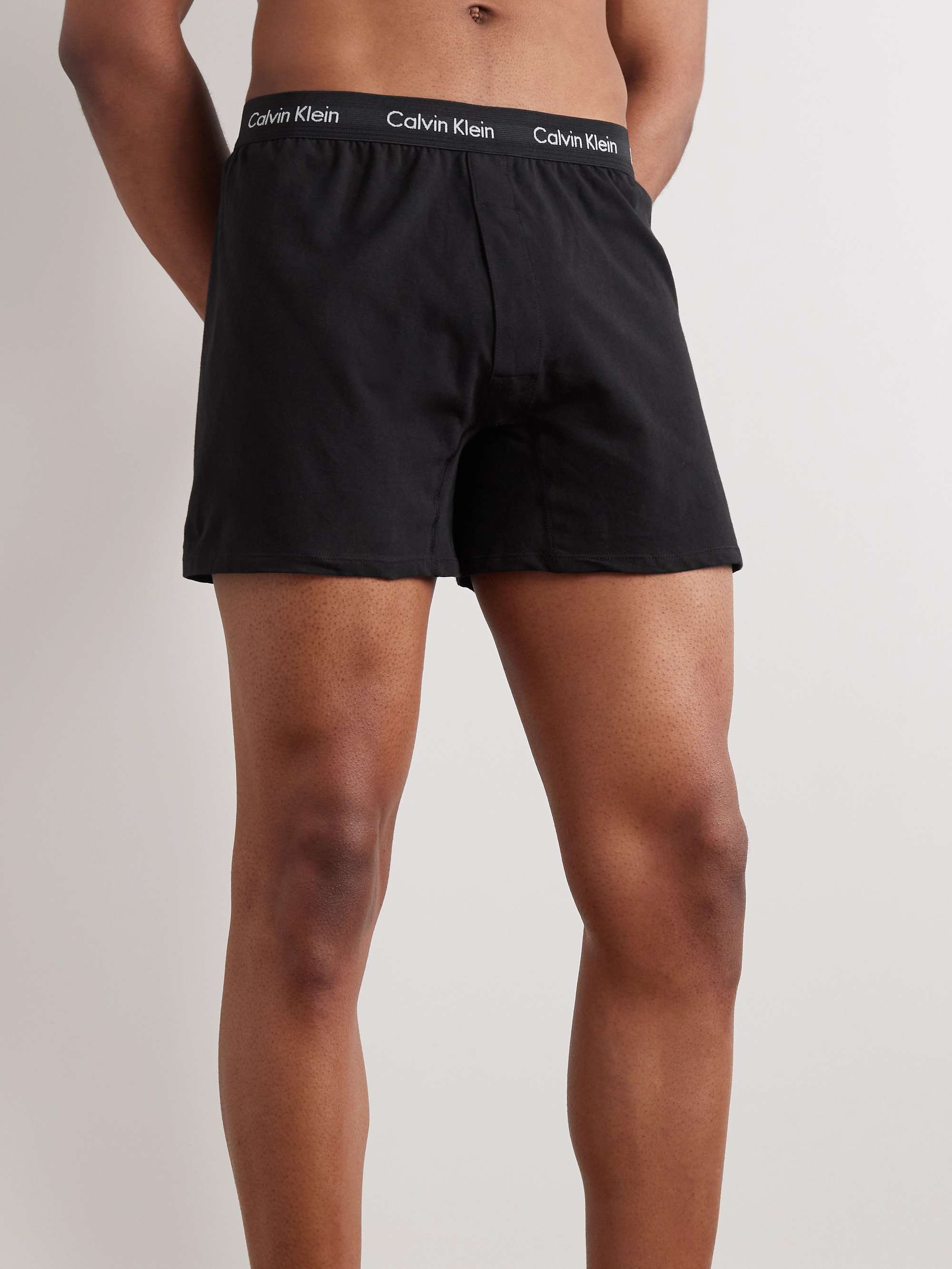 CALVIN KLEIN UNDERWEAR Two-Pack Stretch-Cotton Boxer Shorts for Men | MR  PORTER