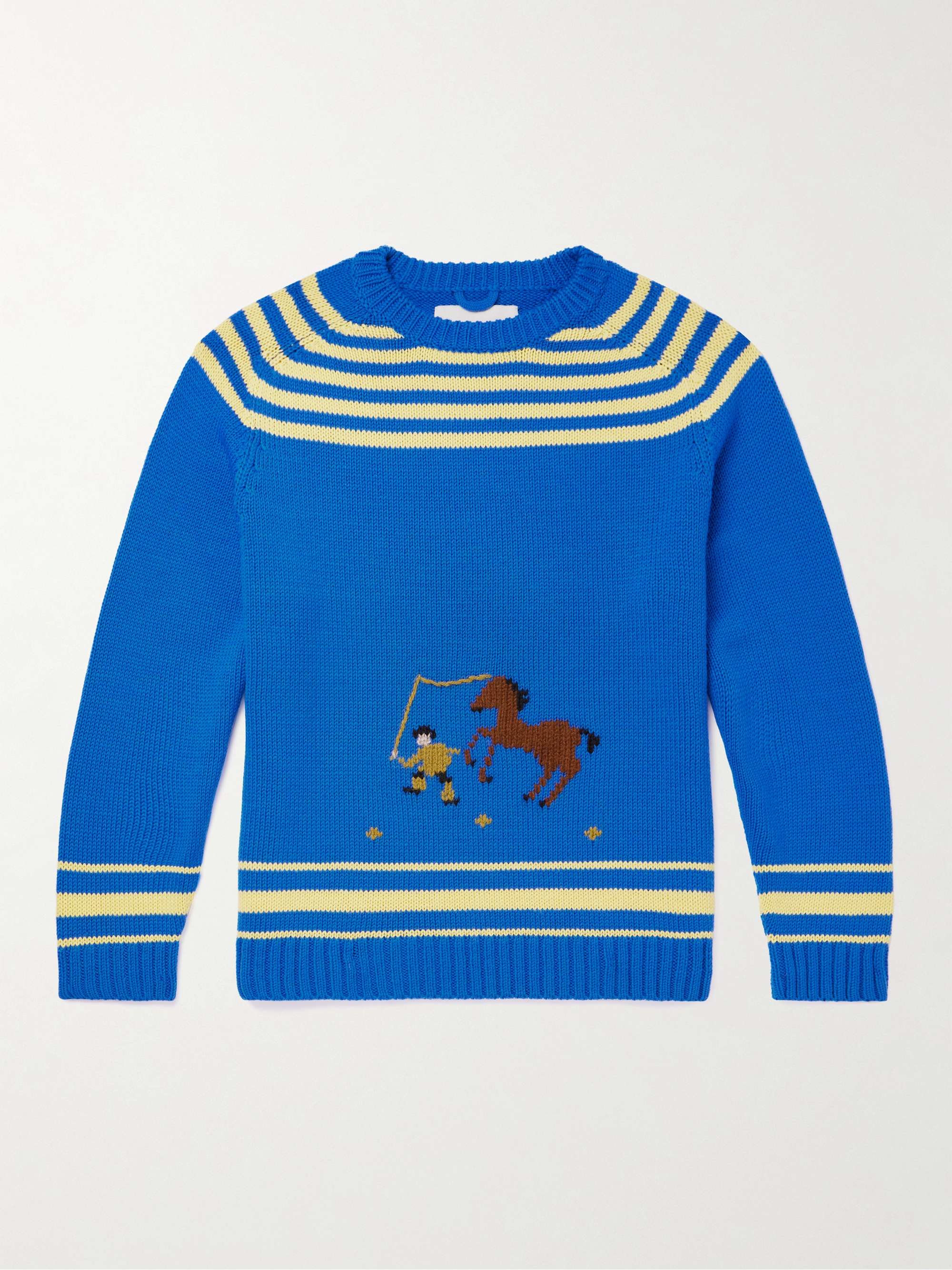 BODE Pony Embroidered Wool Sweater for Men | MR PORTER