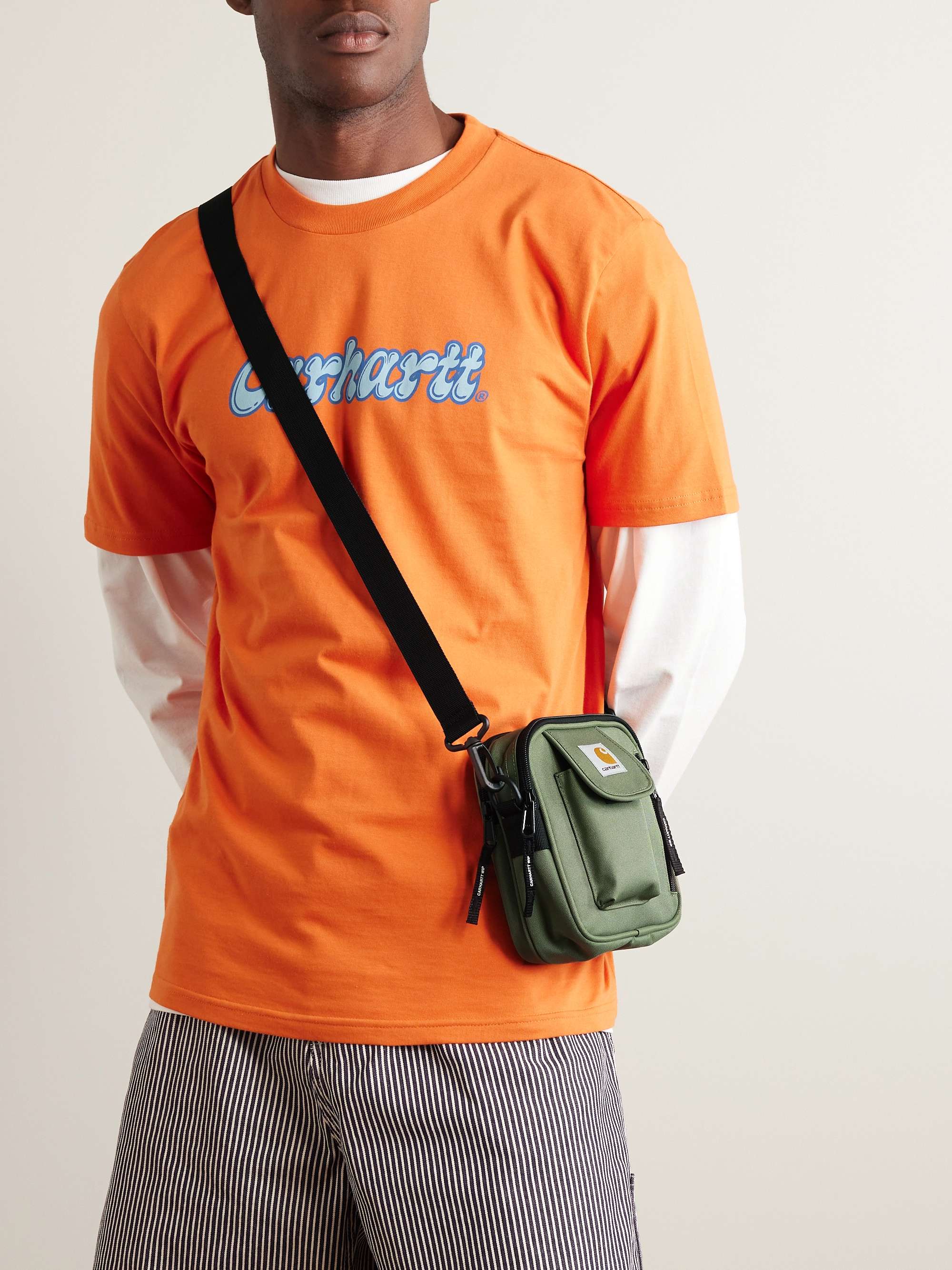 CARHARTT WIP Essentials Small Logo-Appliquéd Recycled-Canvas Messenger Bag  for Men | MR PORTER