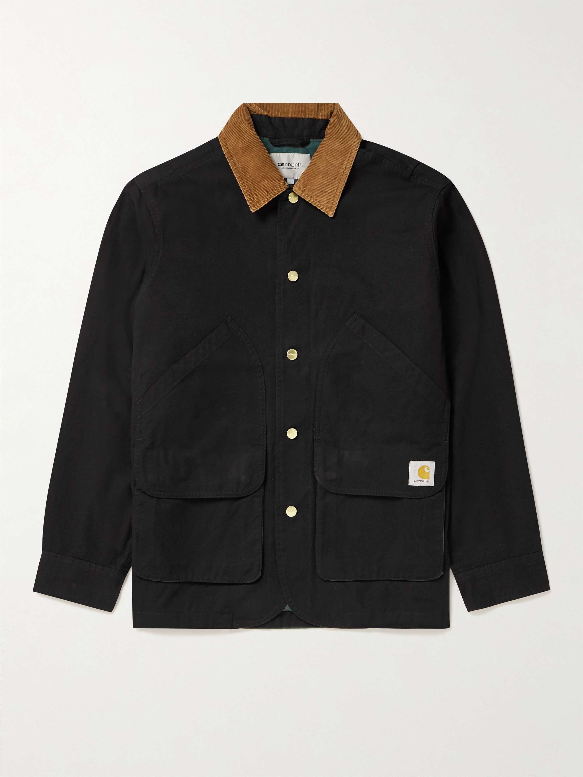 CARHARTT WIP Heston Corduroy-Trimmed Colour-Block Cotton-Canvas Jacket for  Men | MR PORTER