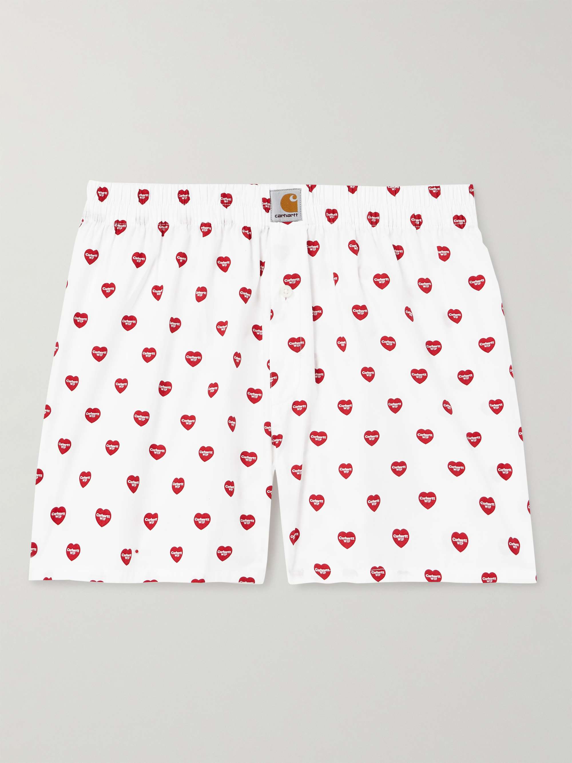 CARHARTT WIP Logo-Print Cotton Boxer Shorts for Men | MR PORTER