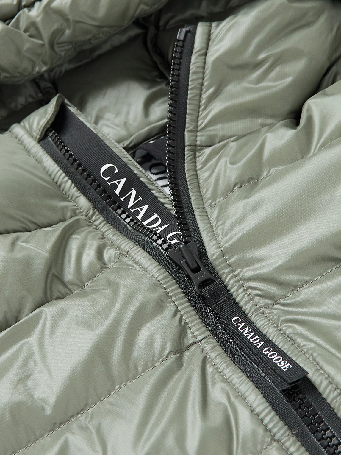 Shop Canada Goose Crofton Recycled Nylon-ripstop Hooded Down Jacket In Green