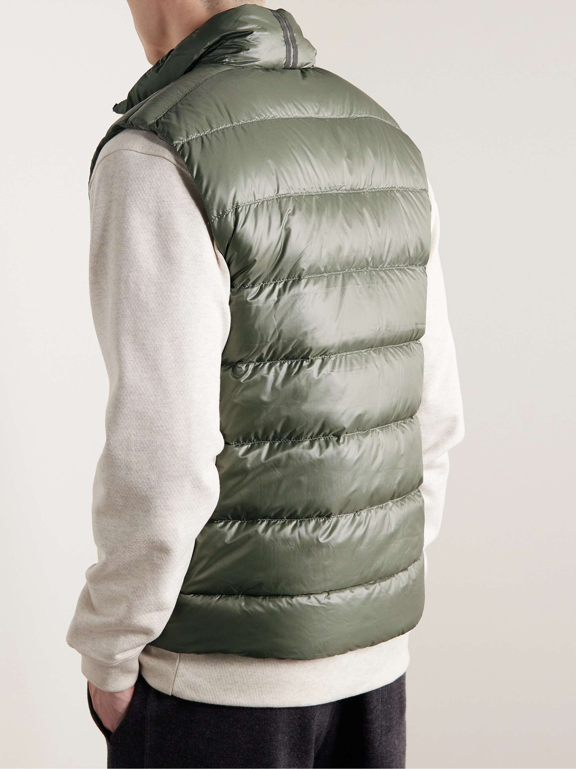 CANADA GOOSE Crofton Slim-Fit Quilted Recycled Nylon-Ripstop Down Gilet for  Men | MR PORTER