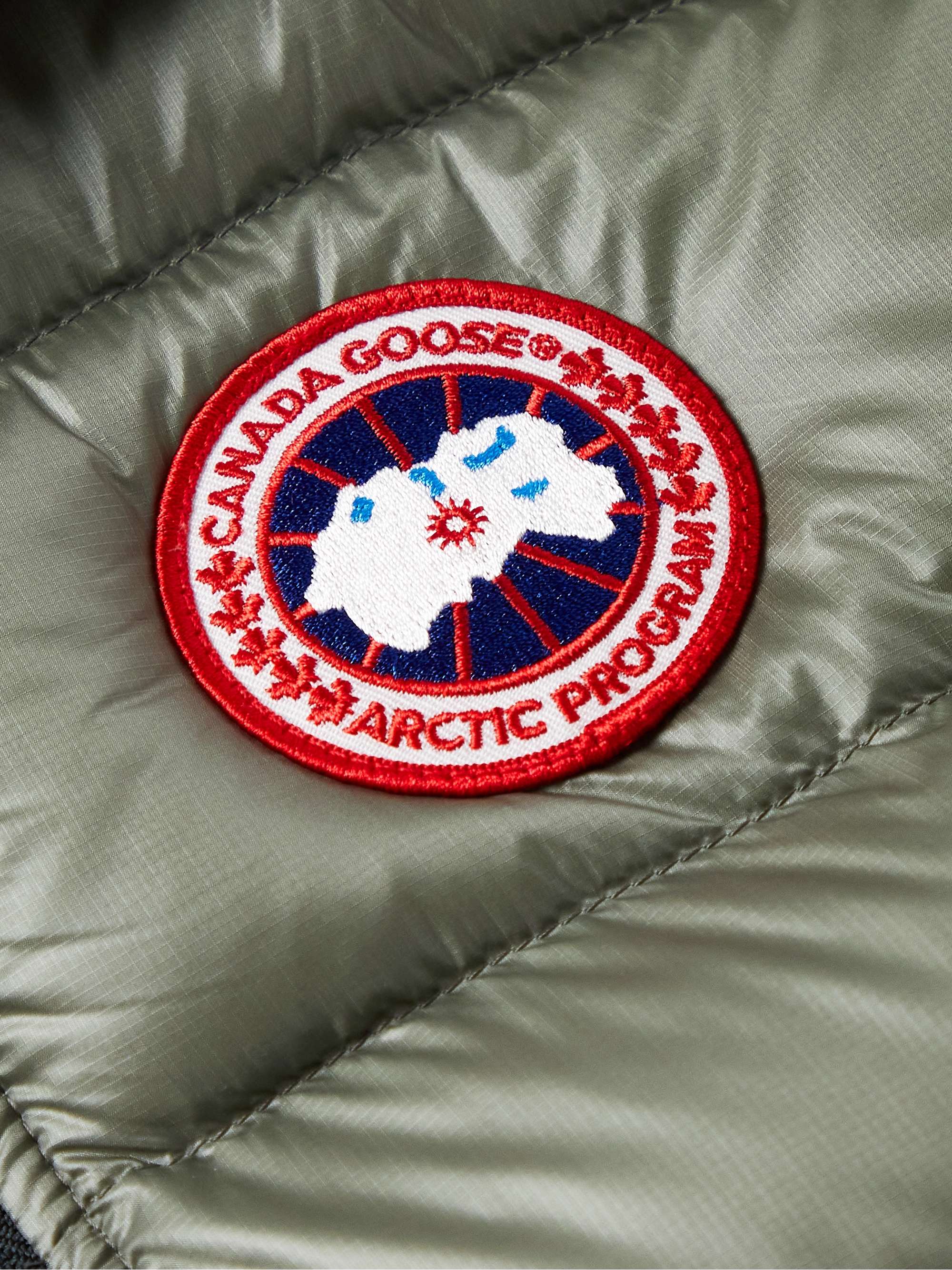 Gray green Crofton Slim-Fit Quilted Recycled Nylon-Ripstop Down Gilet |  CANADA GOOSE | MR PORTER