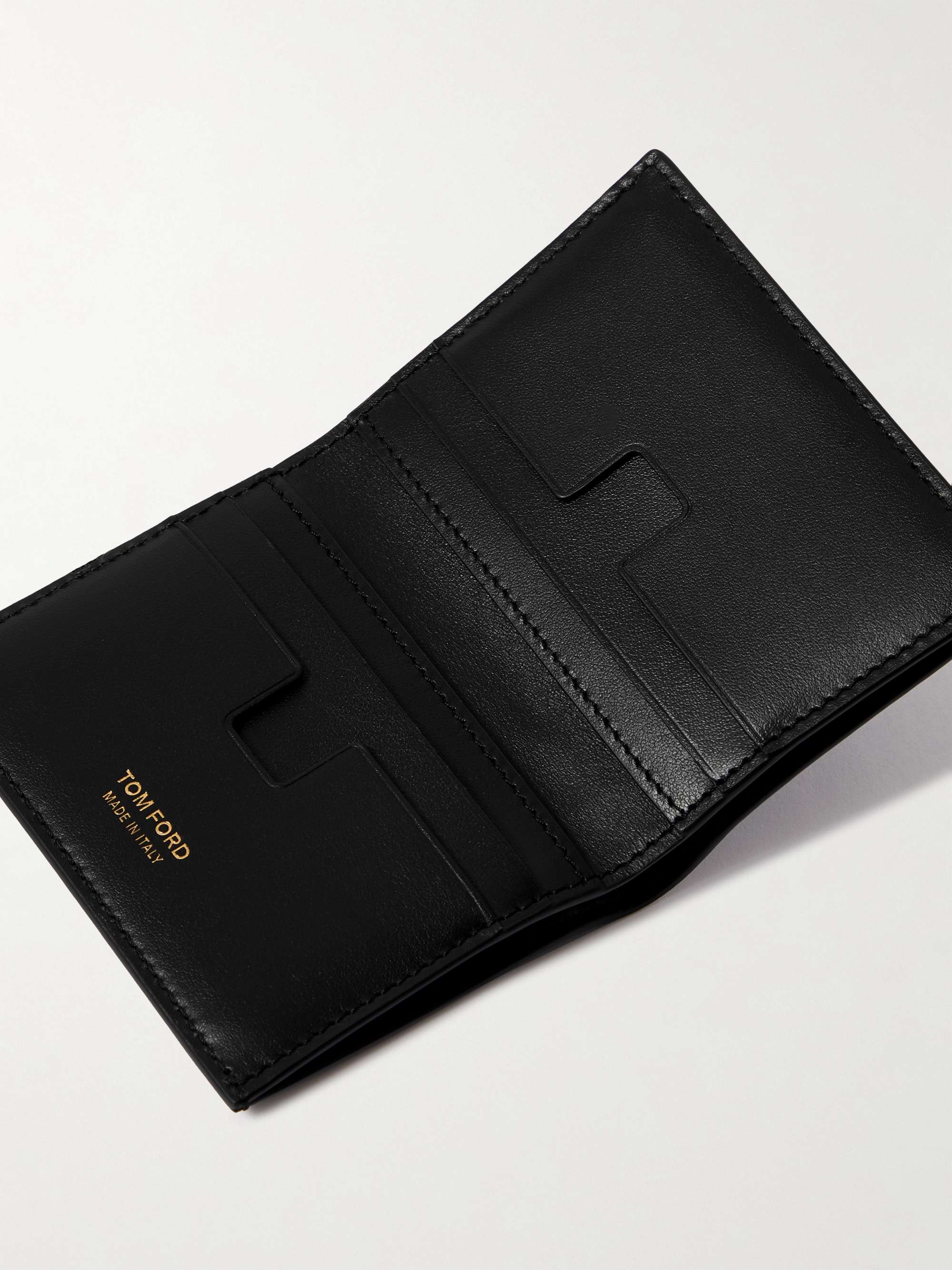 TOM FORD Croc-Effect Leather Bifold Cardholder for Men | MR PORTER