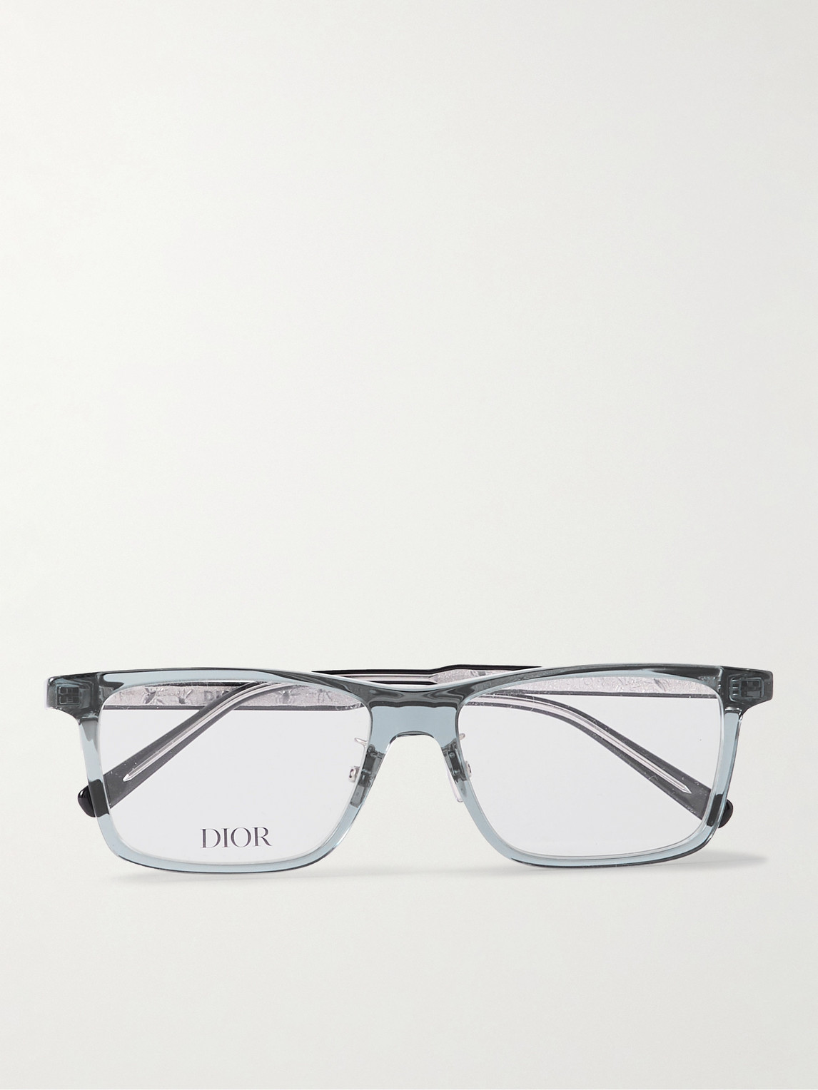 Dior Ino S4f Square-frame Acetate Optical Glasses In Gray