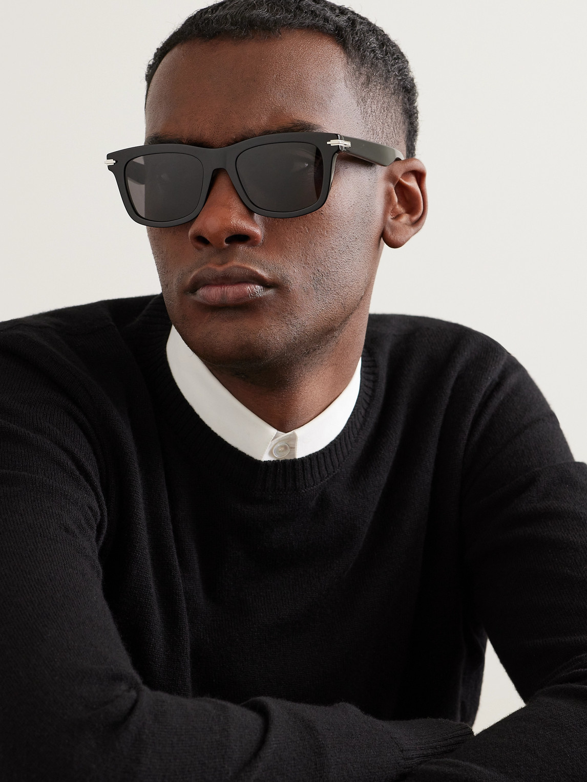 Shop Dior Blacksuit S11i D-frame Acetate Sunglasses In Black