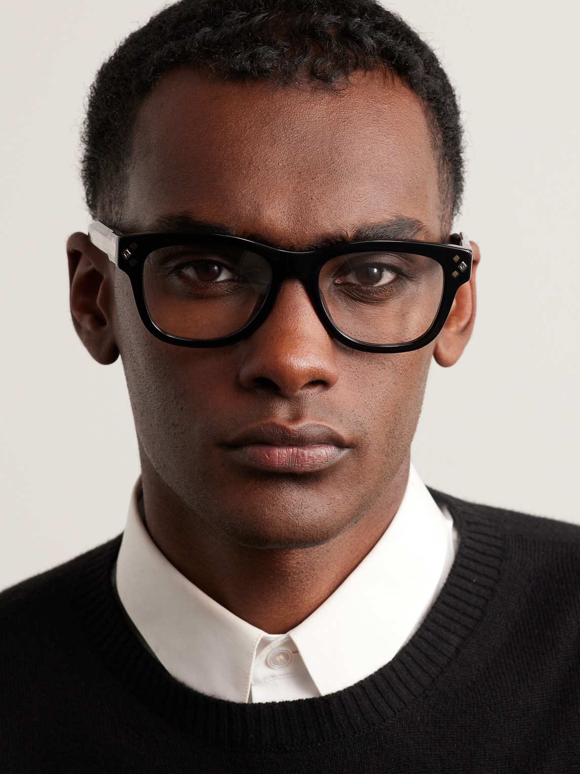 Shop Dior Cd Diamondo S1l Round-frame Acetate Optical Glasses In Black