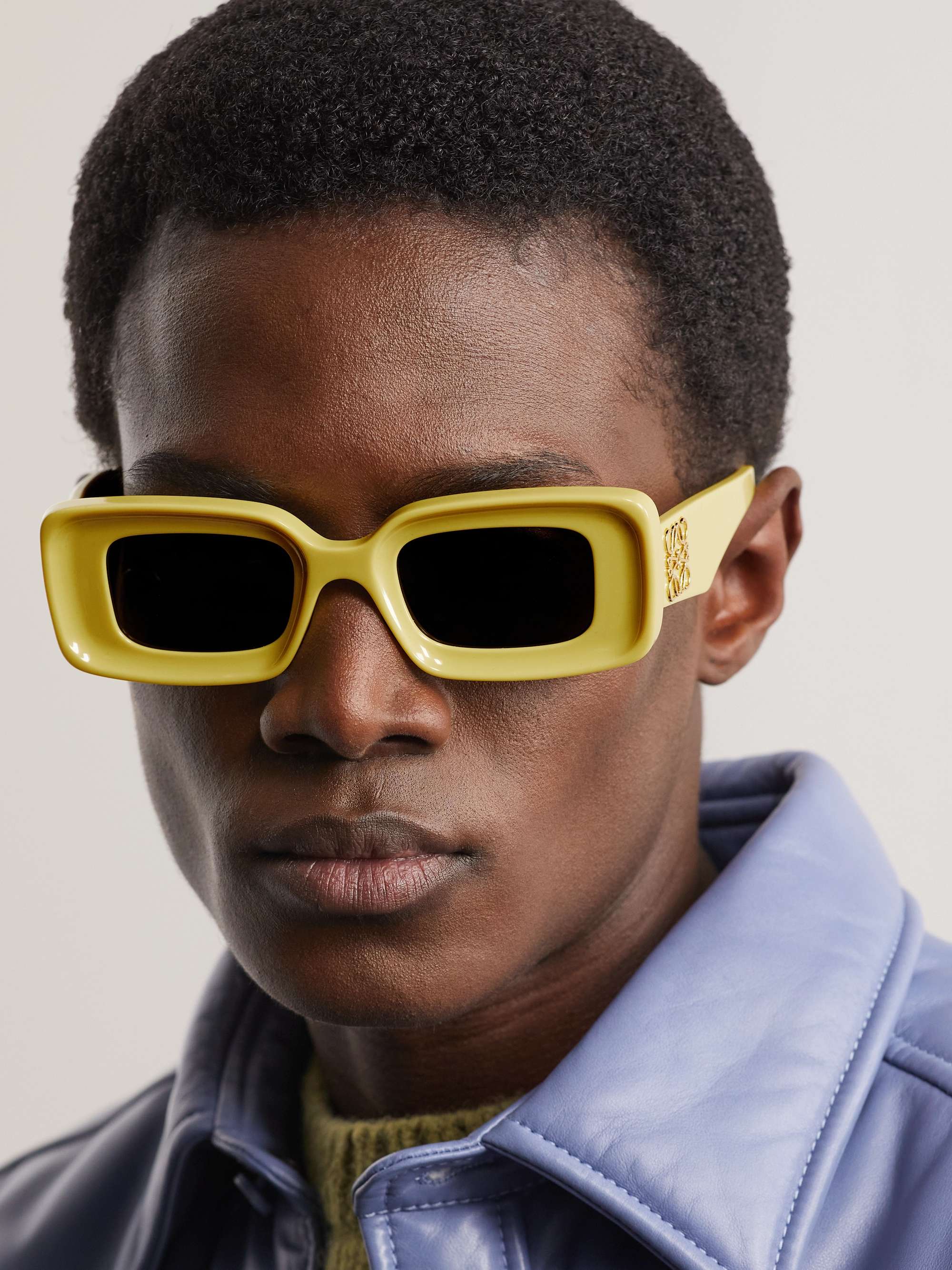 LOEWE EYEWEAR Anagram Rectangular-Frame Acetate Sunglasses for Men | MR  PORTER