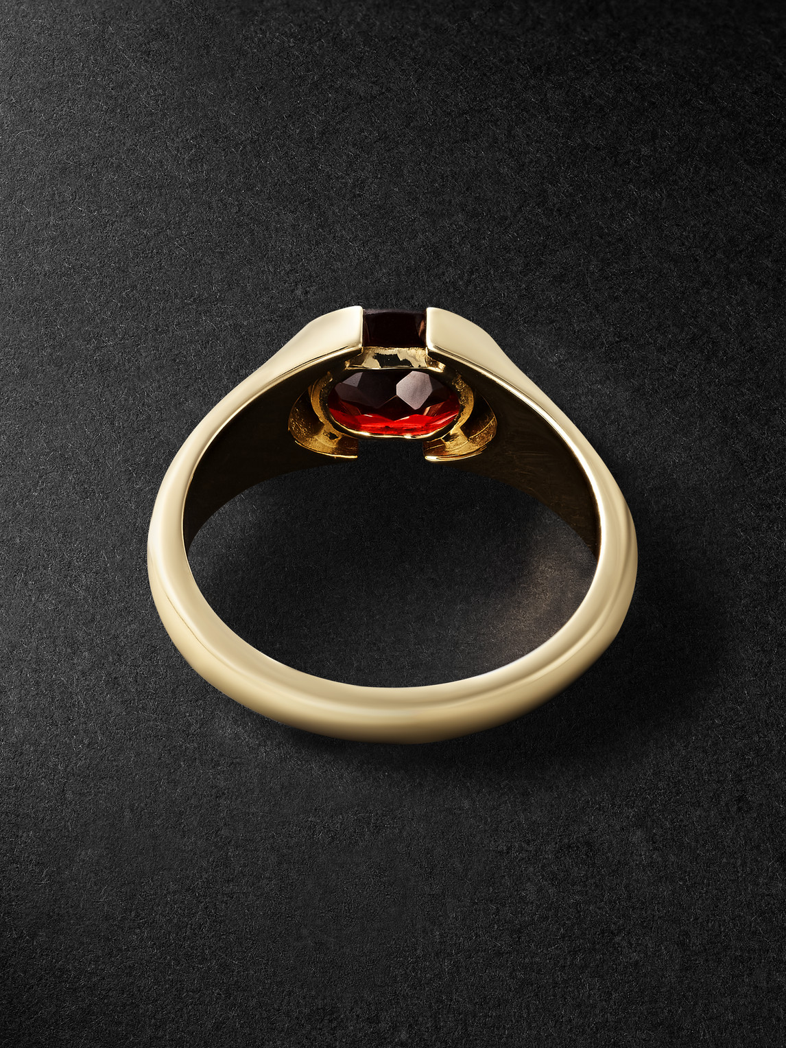 Shop Pattaraphan 14-karat Nainate Gold Garnet Ring In Red