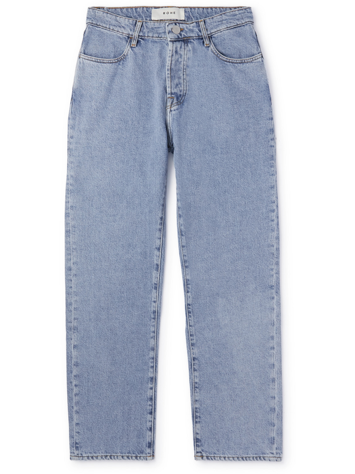 Rohe Mozes Straight-leg Jeans In Blue | ModeSens